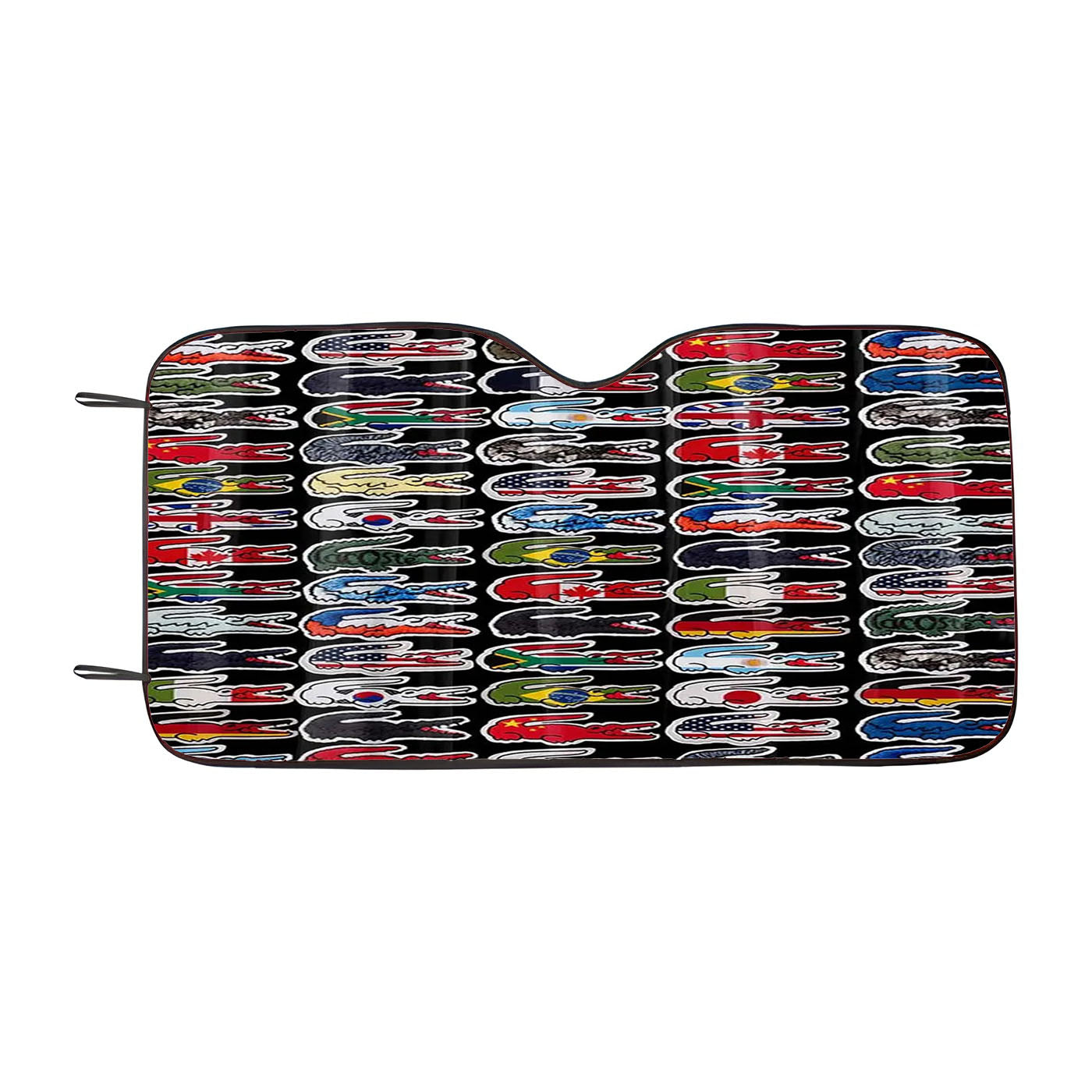 Lacoste World Flag Car Auto Sun Shade Windshield Cover