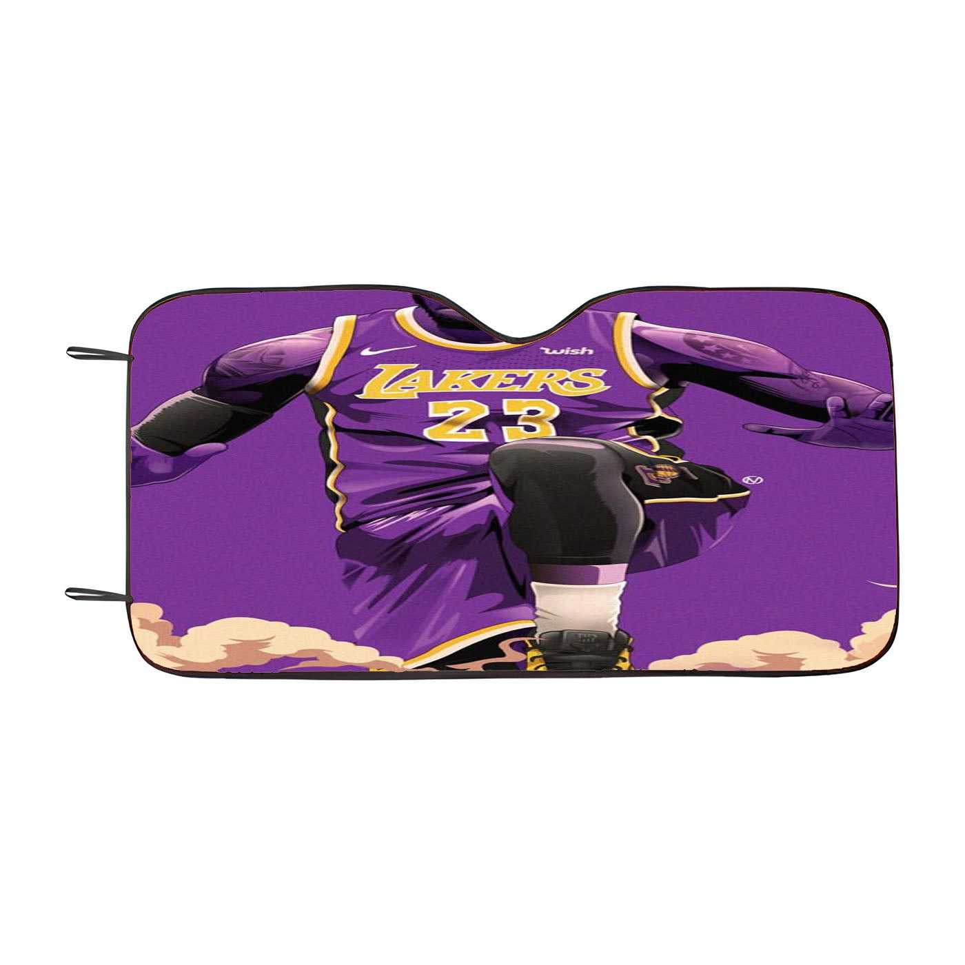 Lakers 23 Purple Team Car Auto Sun Shade Windshield Cover