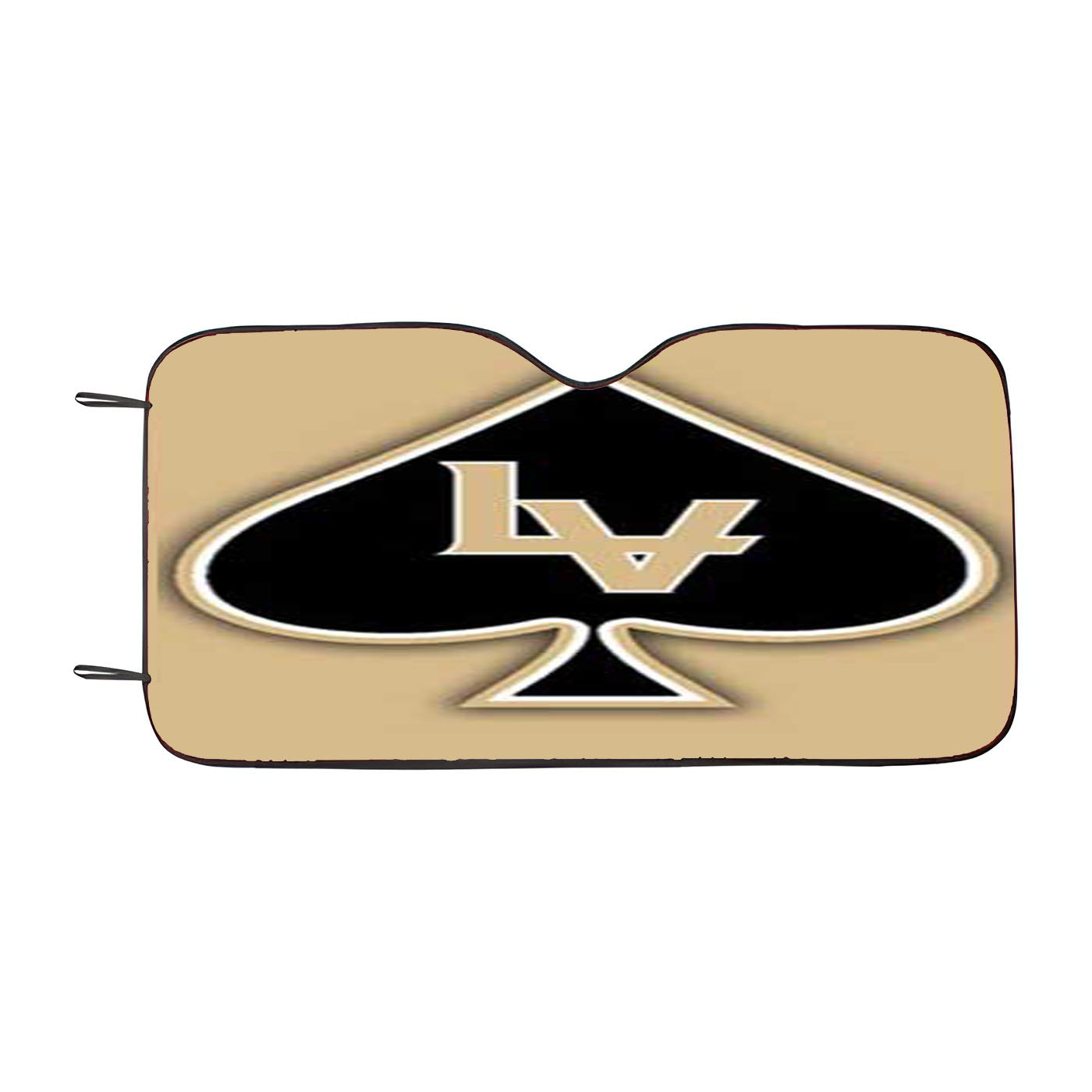 Las Vegas Black Knights Logo Blk On Tan Car Auto Sun Shade Windshield Cover