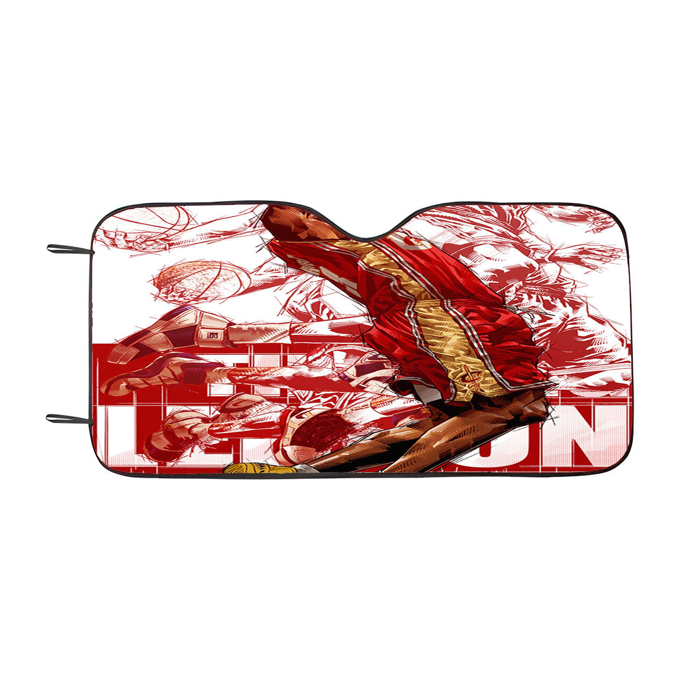 Lebron James Art Car Auto Sun Shade Windshield Cover
