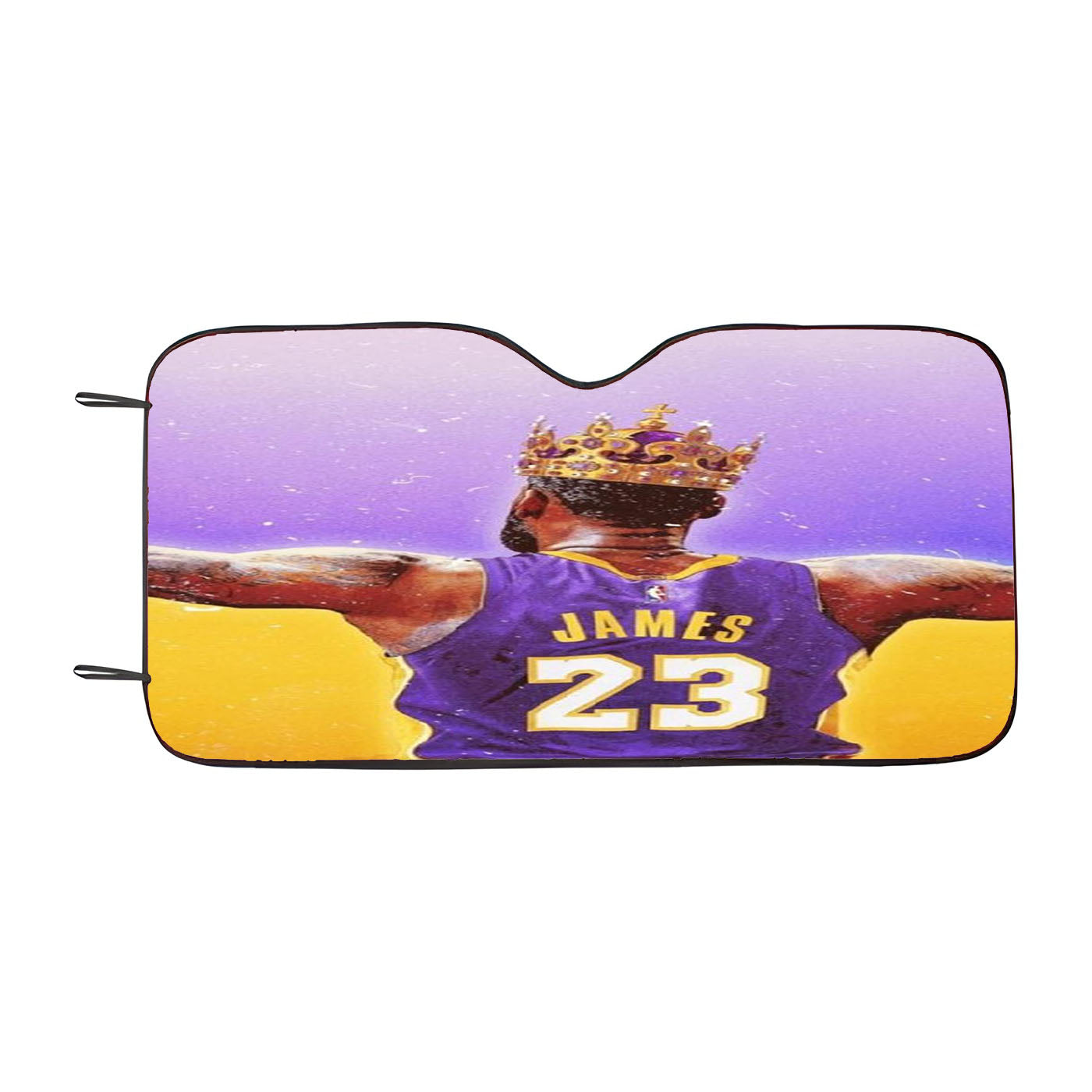 Lebron James Lakers Crown Car Auto Sun Shade Windshield Cover