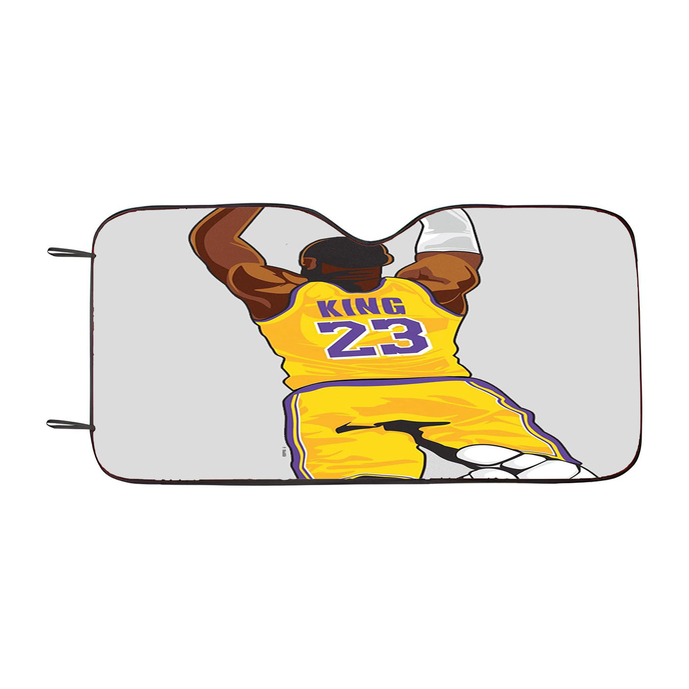 Lebron Lakers Custom Car Auto Sun Shade Windshield Cover