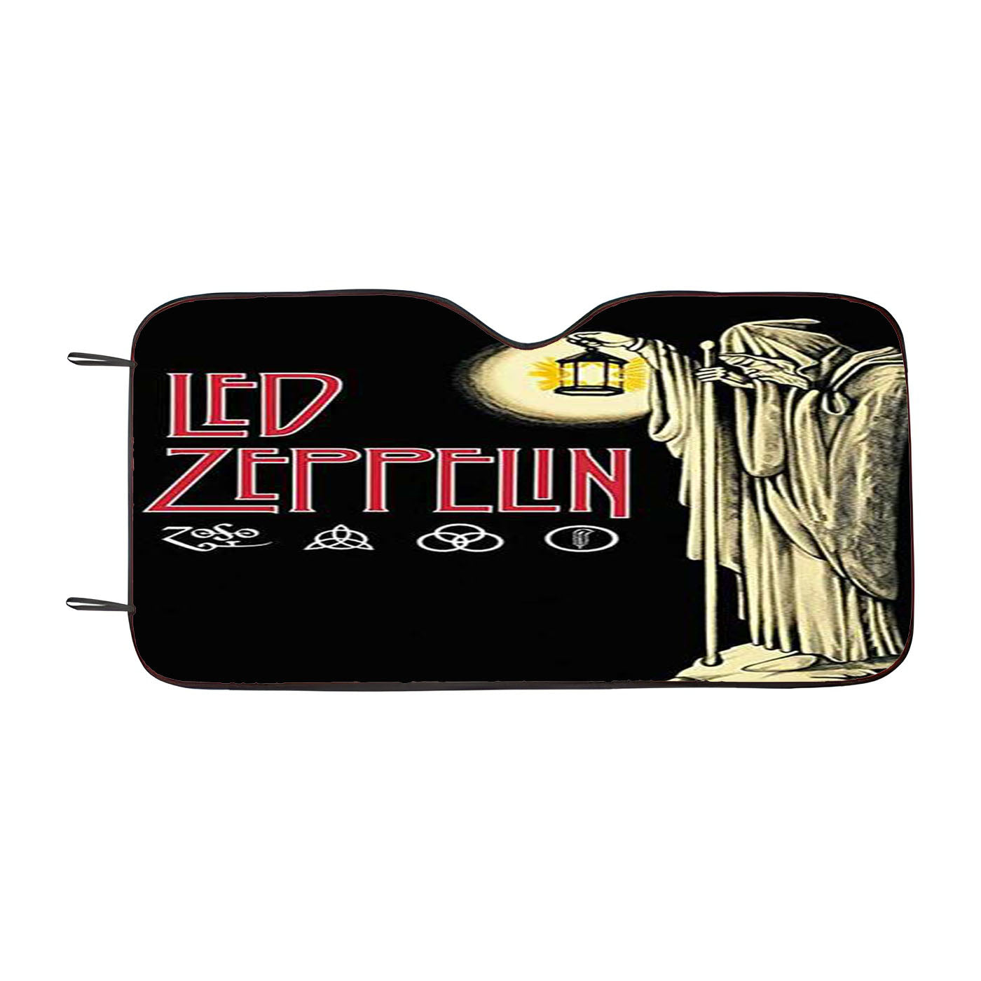 Led Zeppelin The Darkness Logo Car Auto Sun Shade Windshield Cover