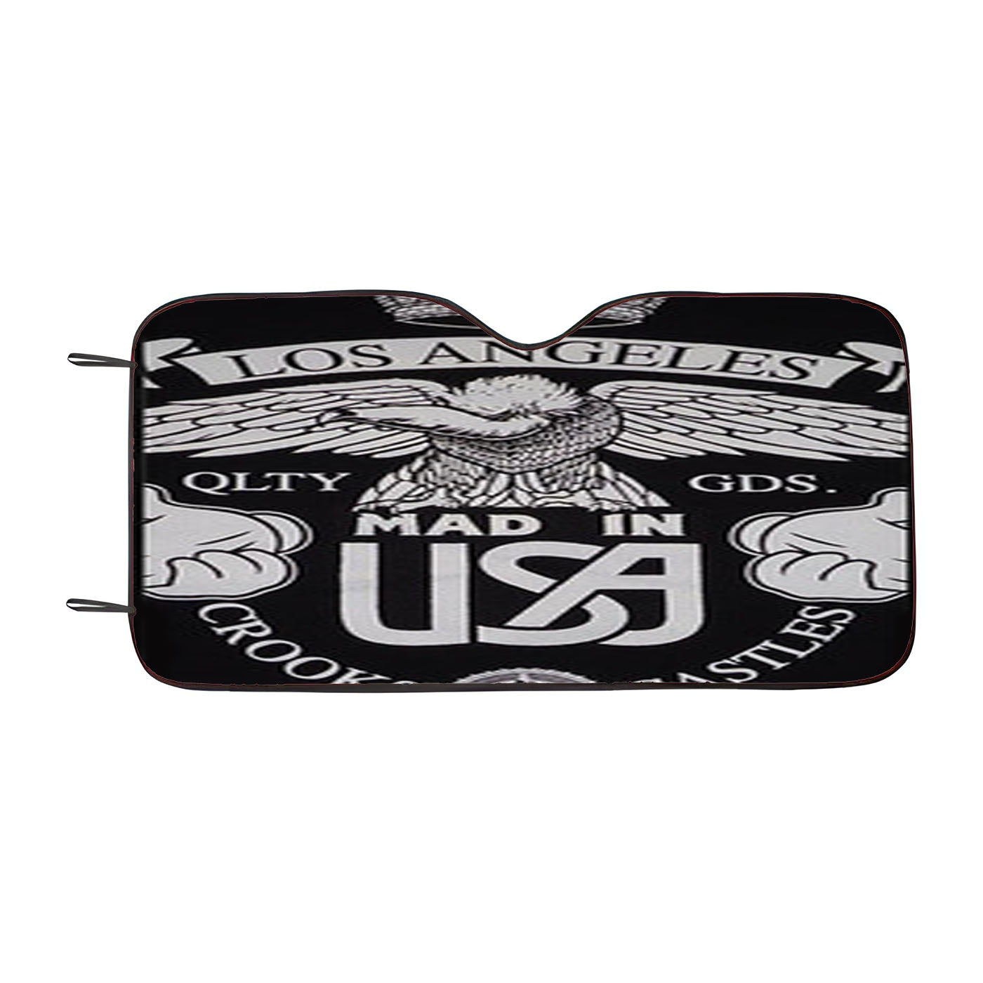 Los Angeles Crooks And Castles Car Auto Sun Shade Windshield Cover