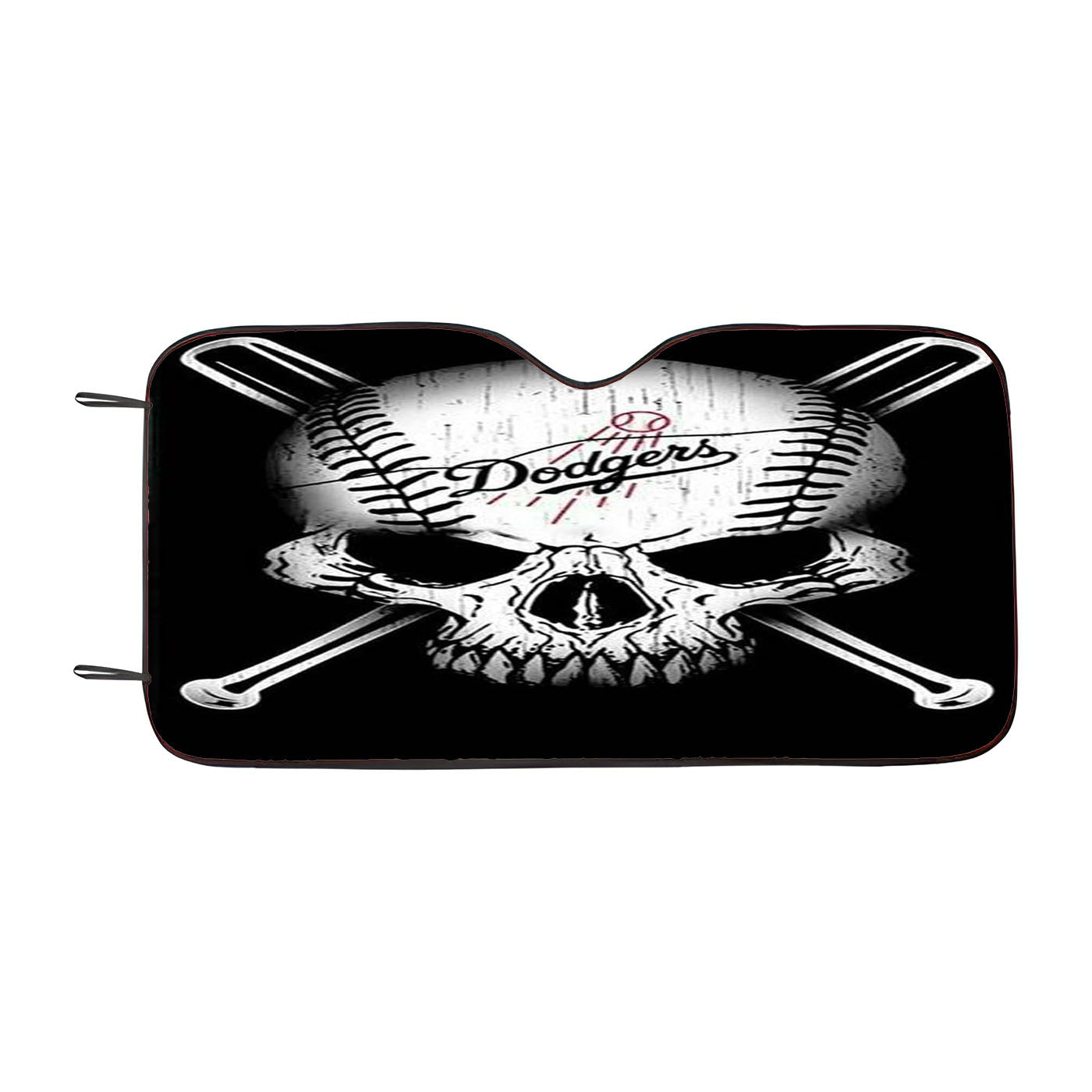Los Angeles Dodgers Skull Car Auto Sun Shade Windshield Cover