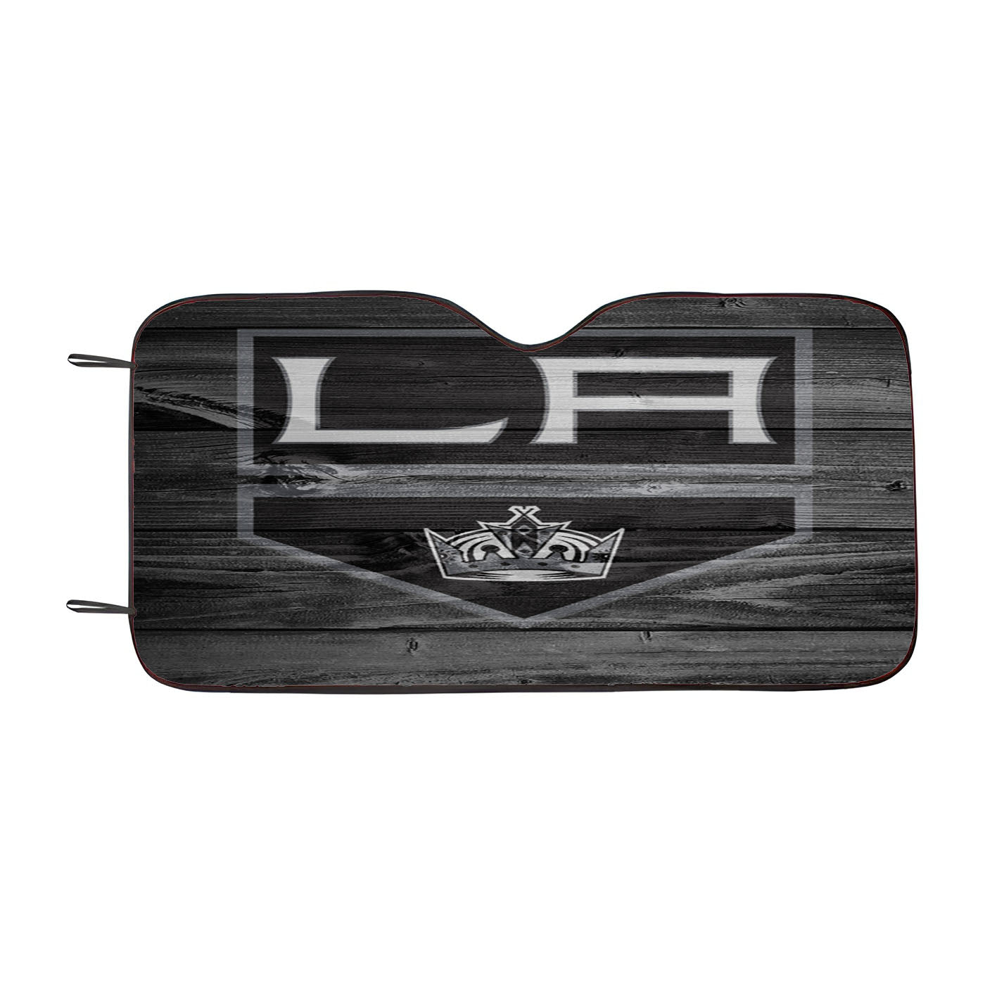 Los Angeles Kings Logo Dark Wood Wallpaper Car Auto Sun Shade Windshield Cover