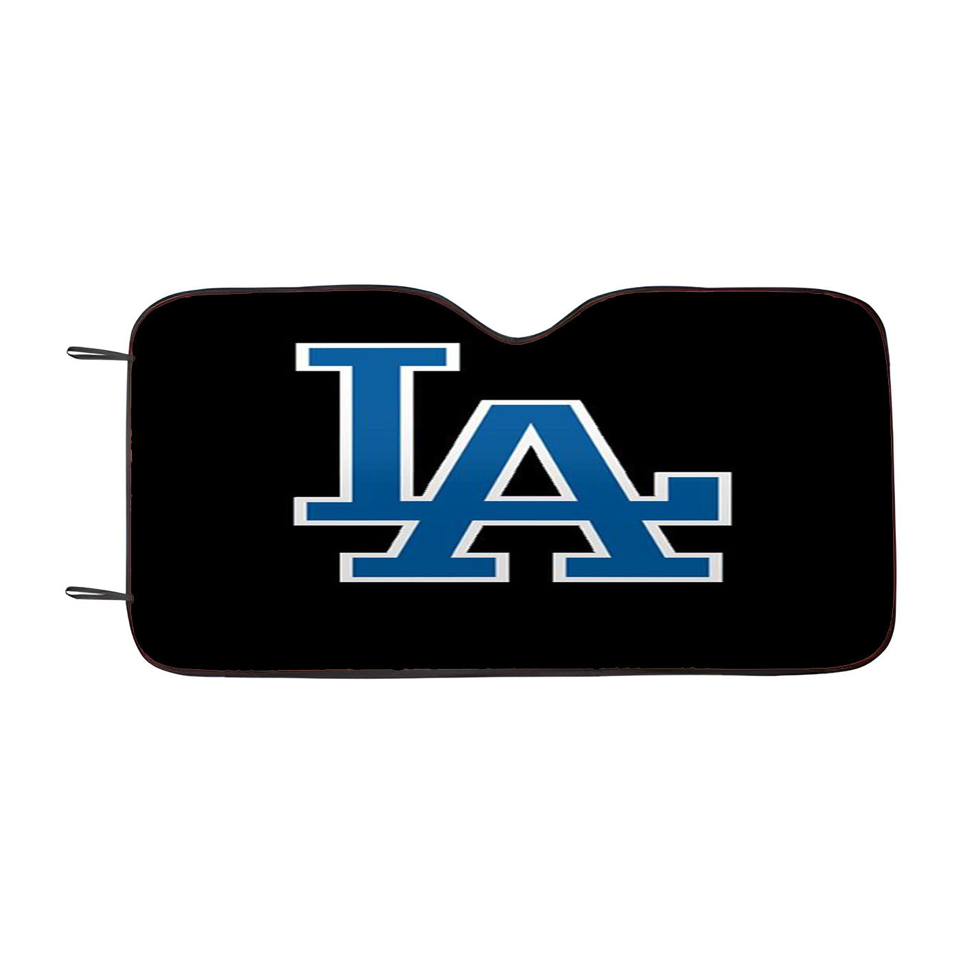 Los Angeles La On Black Car Auto Sun Shade Windshield Cover