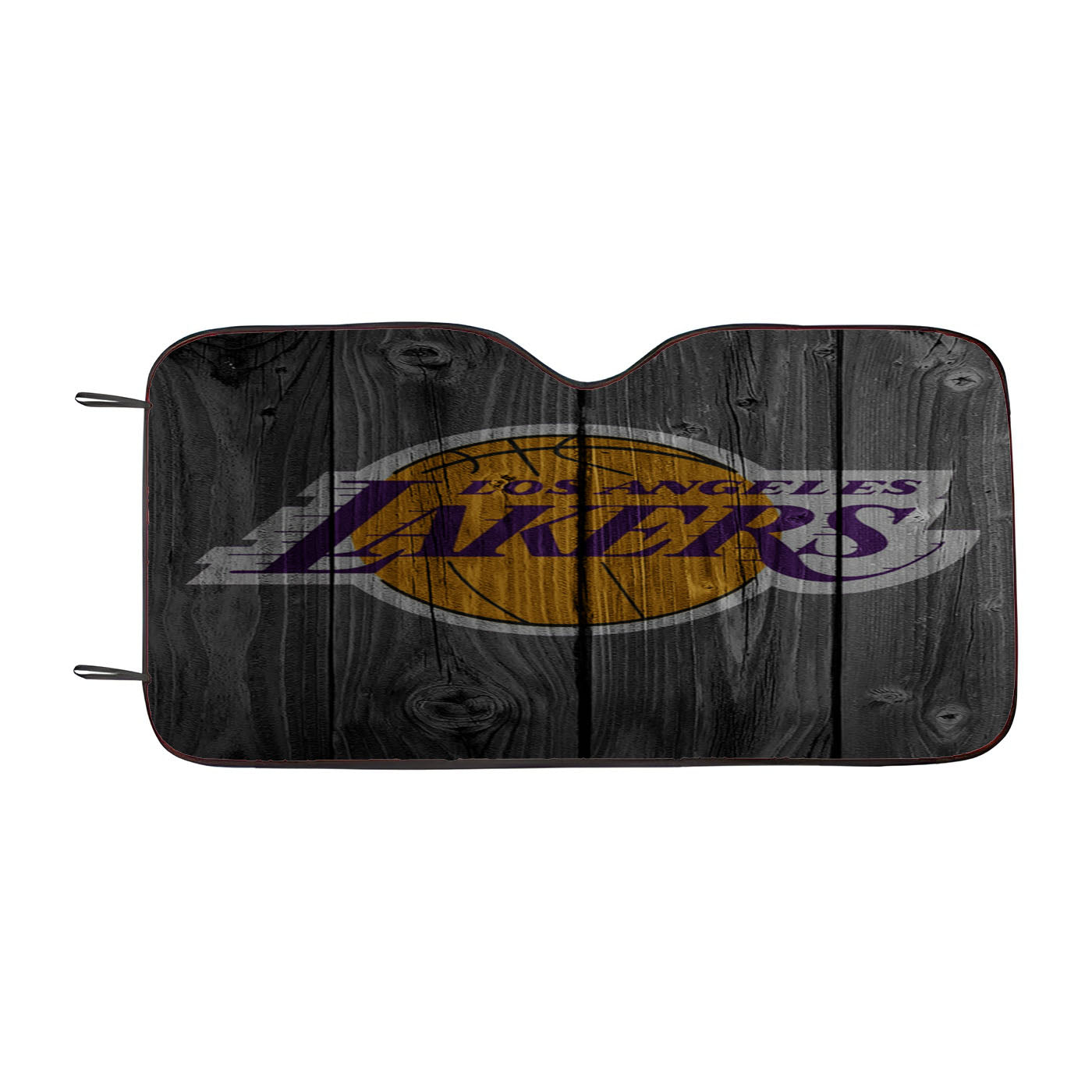 Los Angeles Lakers Nba Logo Dark Wood Wallpaper Car Auto Sun Shade Windshield Cover