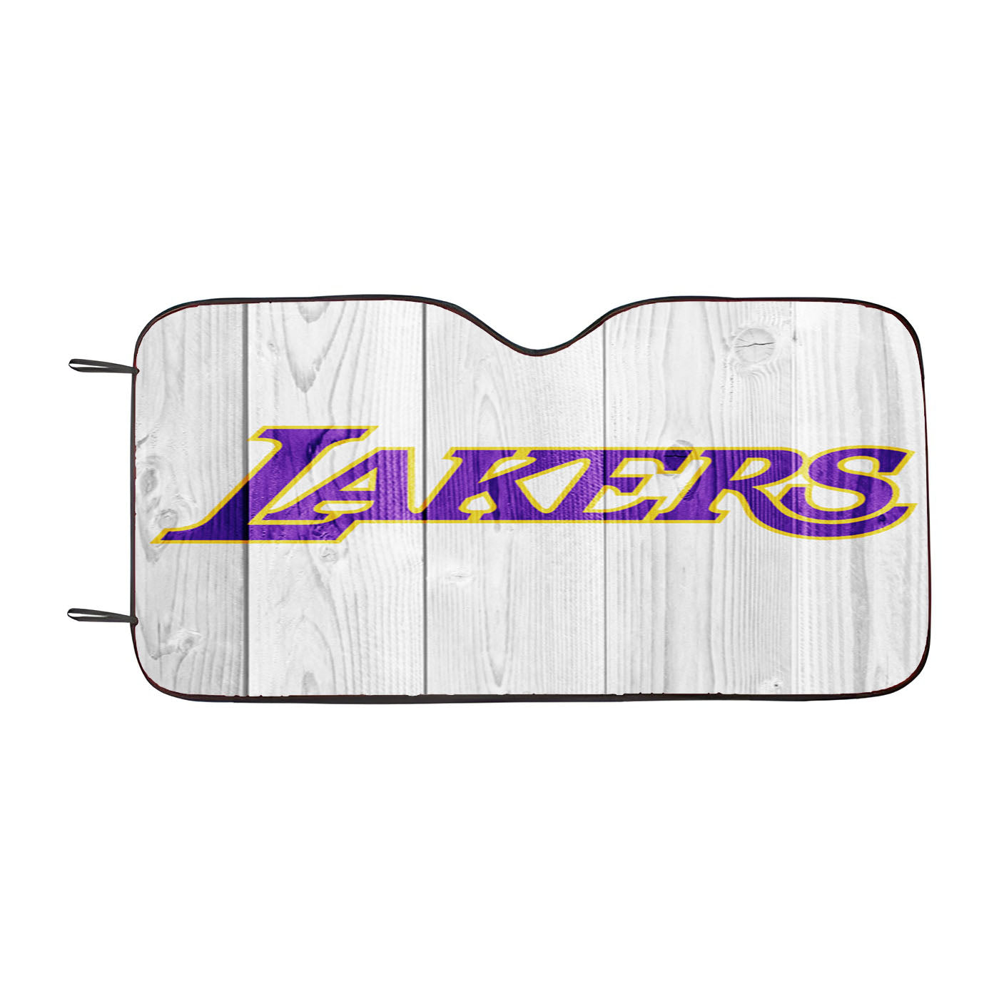 Los Angeles Lakers Nba Logo White Wood W Car Auto Sun Shade Windshield Cover