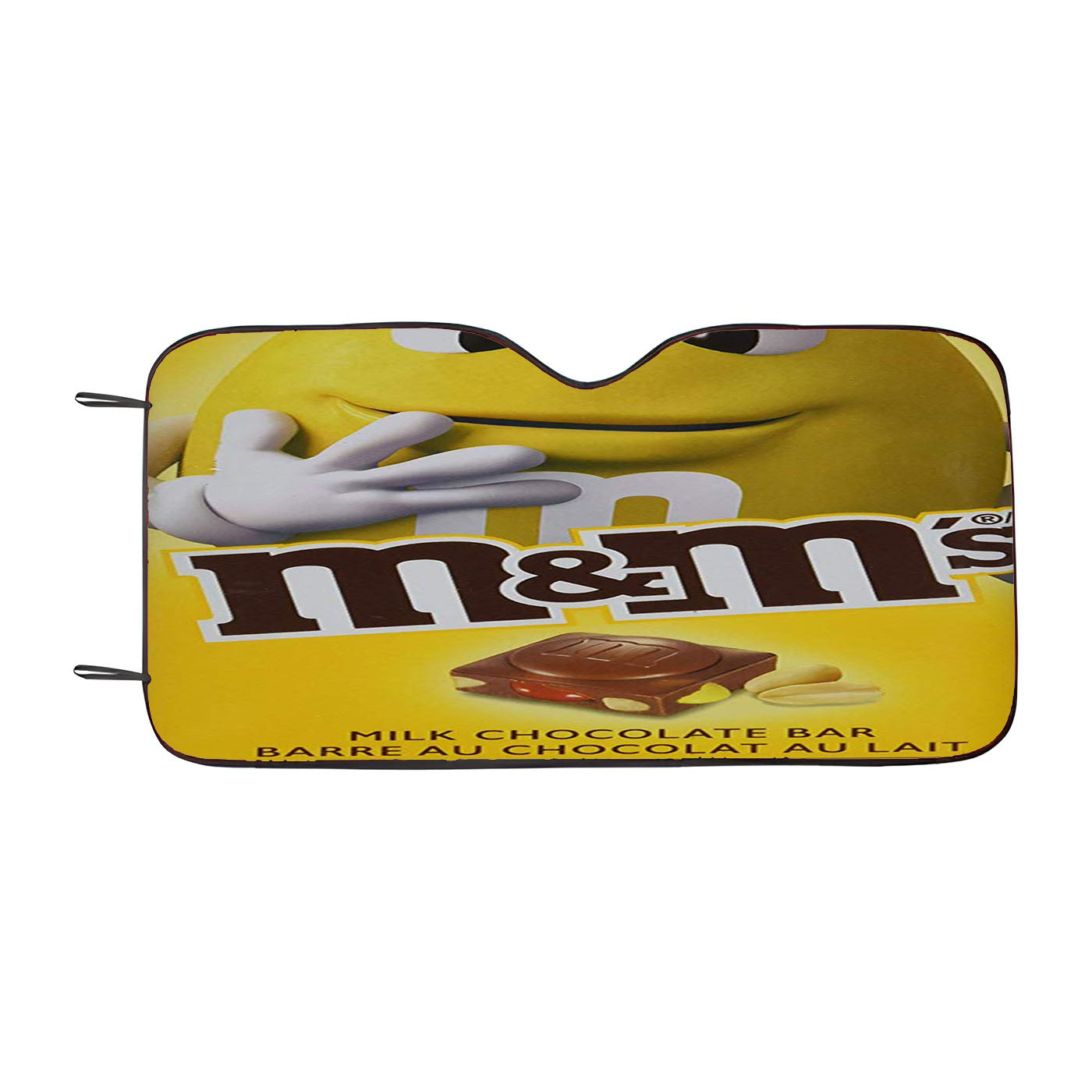 M&M Minis And Peanuts Milk Chocolate Bar Car Auto Sun Shade Windshield Cover