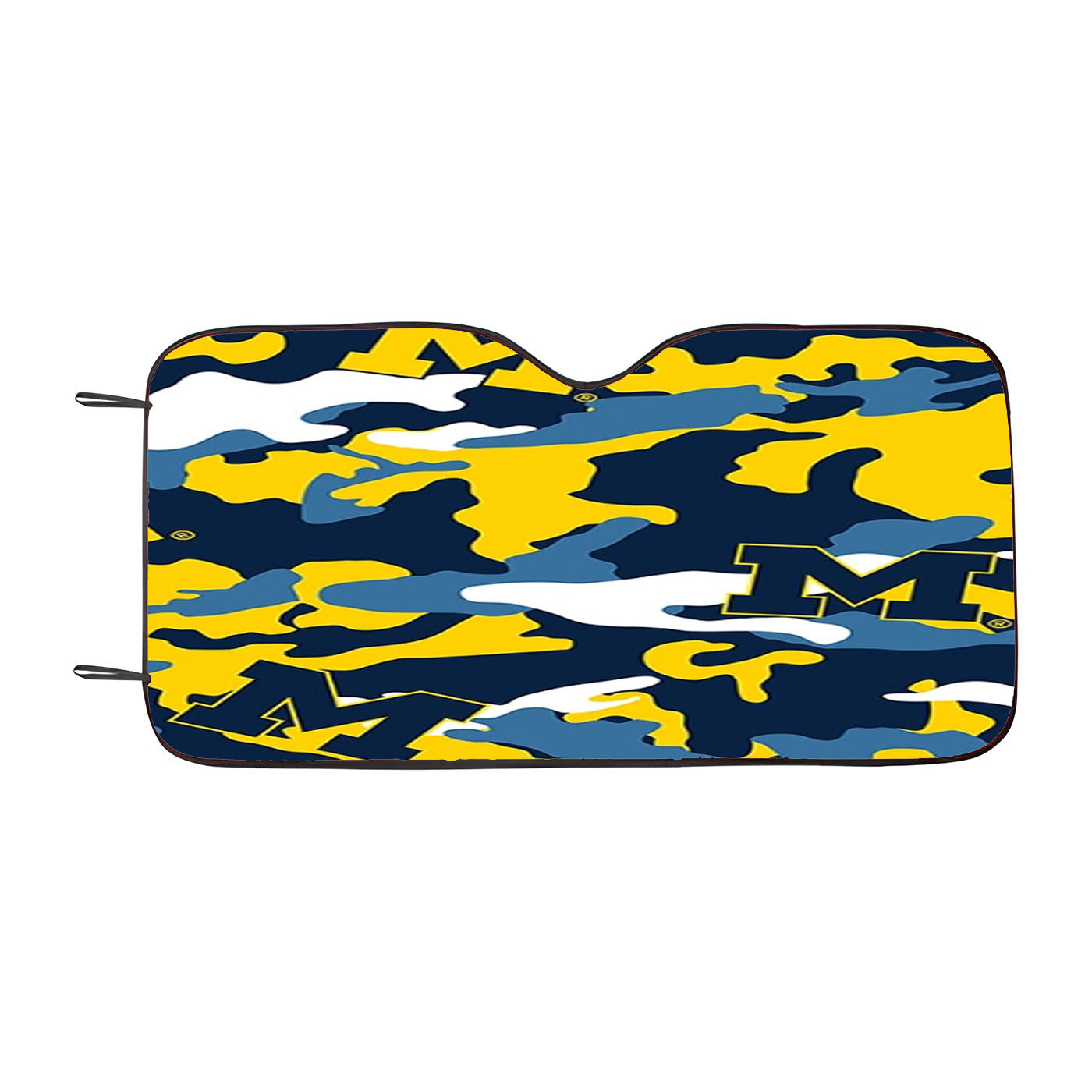 M Michigan Logo Camouflage Car Auto Sun Shade Windshield Cover