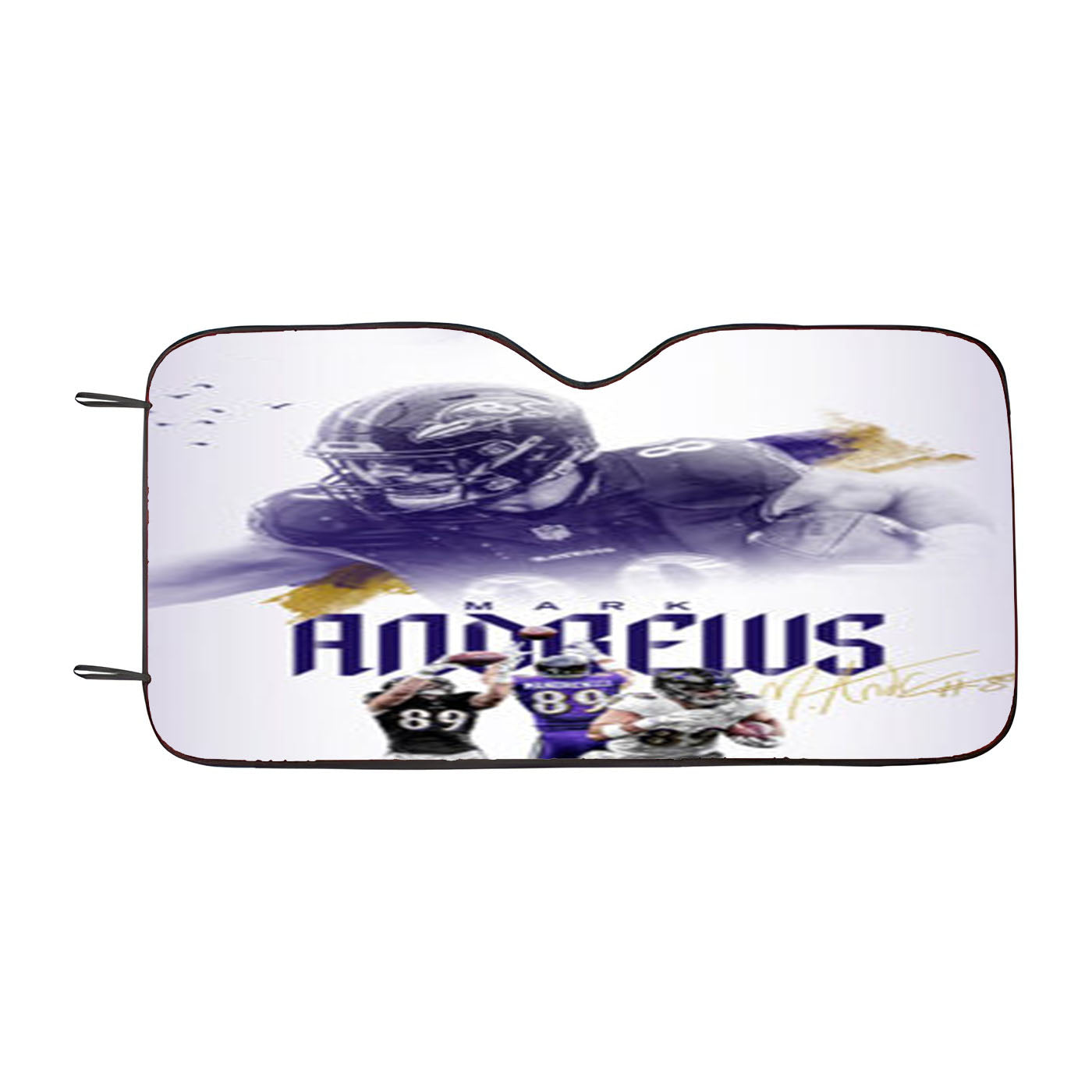 Mark Andrews Baltimore Ravens Car Auto Sun Shade Windshield Cover