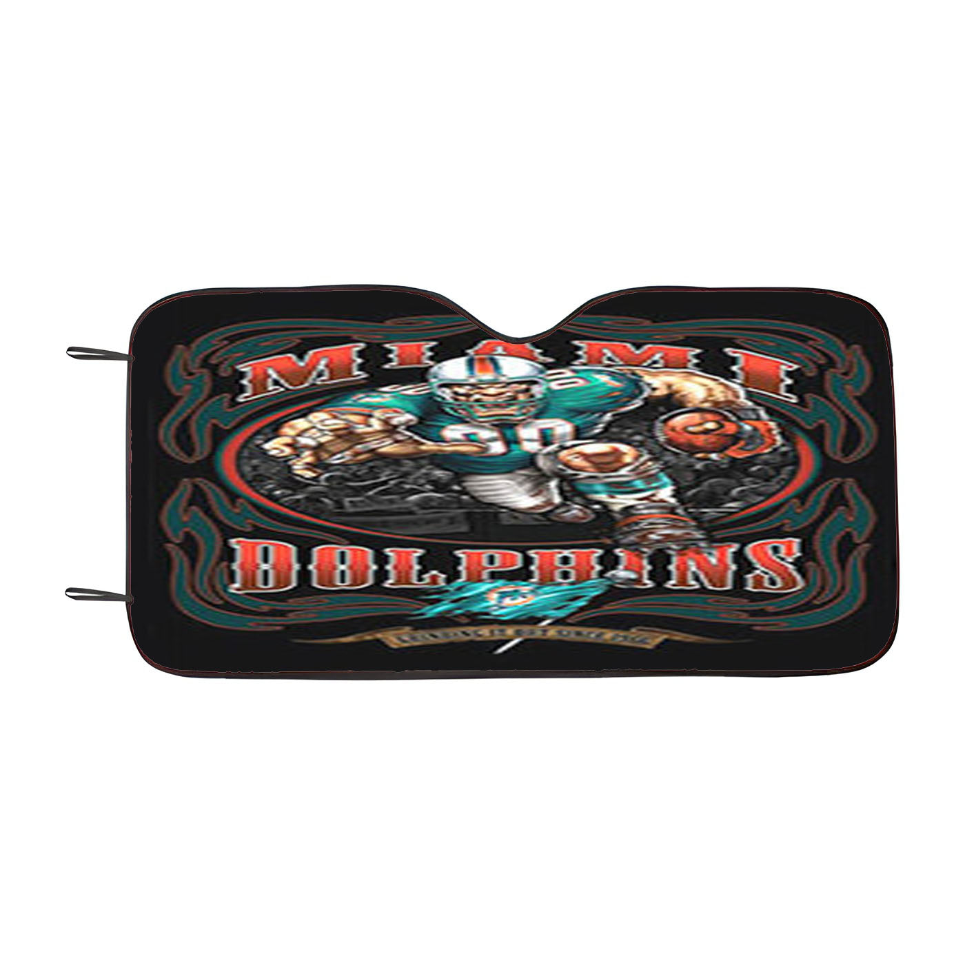 Miami Dolphins Logo Car Auto Sun Shade Windshield Cover