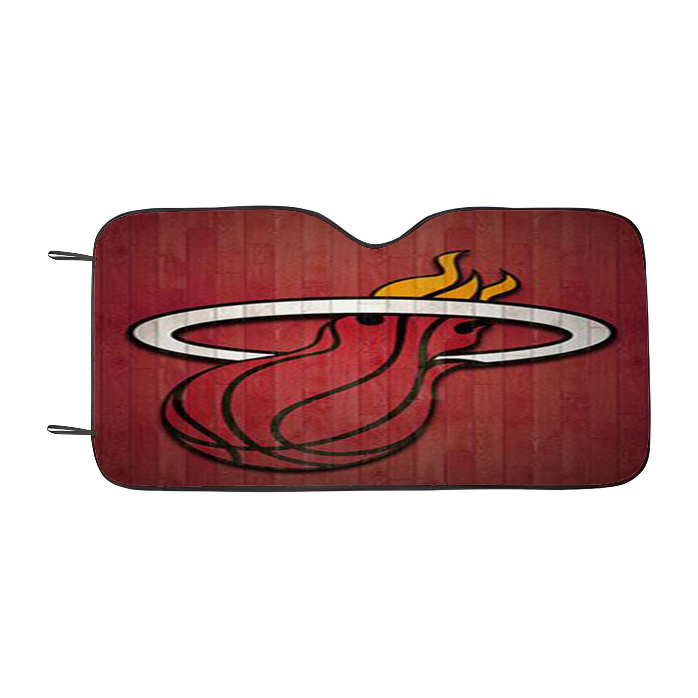 Miami Heat Car Auto Sun Shade Windshield Cover