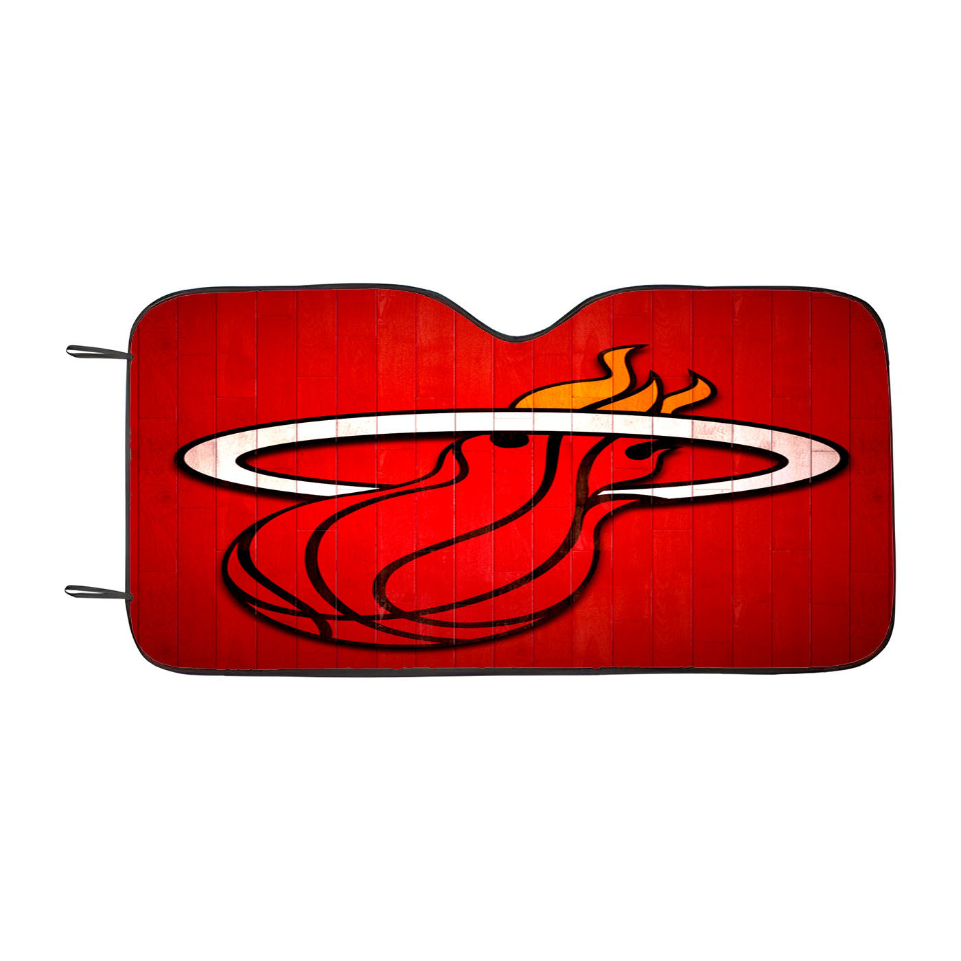 Miami Heat Hardwood 2 Car Auto Sun Shade Windshield Cover