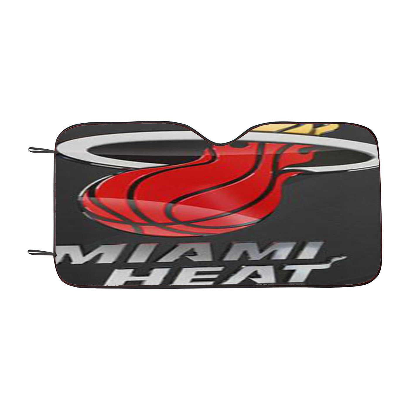 Miami Heat Metal Glossy Logo Car Auto Sun Shade Windshield Cover