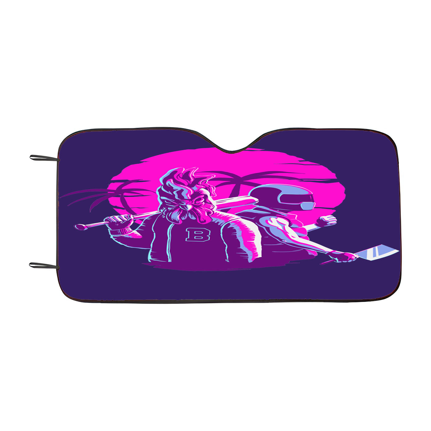 Miami Hotline The Two Killers Baseball Style Car Auto Sun Shade Windshield Cover