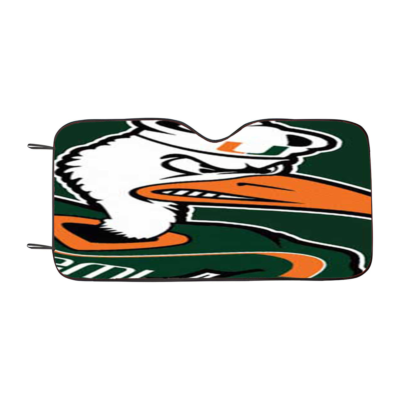 Miami Hurricanes Big Logo Car Auto Sun Shade Windshield Cover