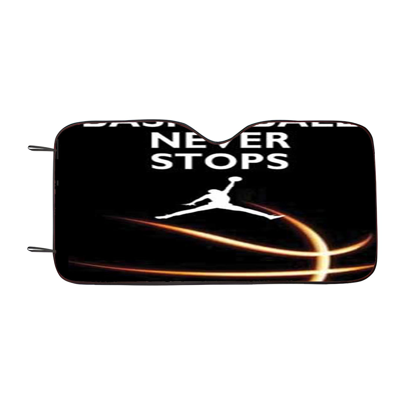 Michael Jordan Never Stops Glow Car Auto Sun Shade Windshield Cover