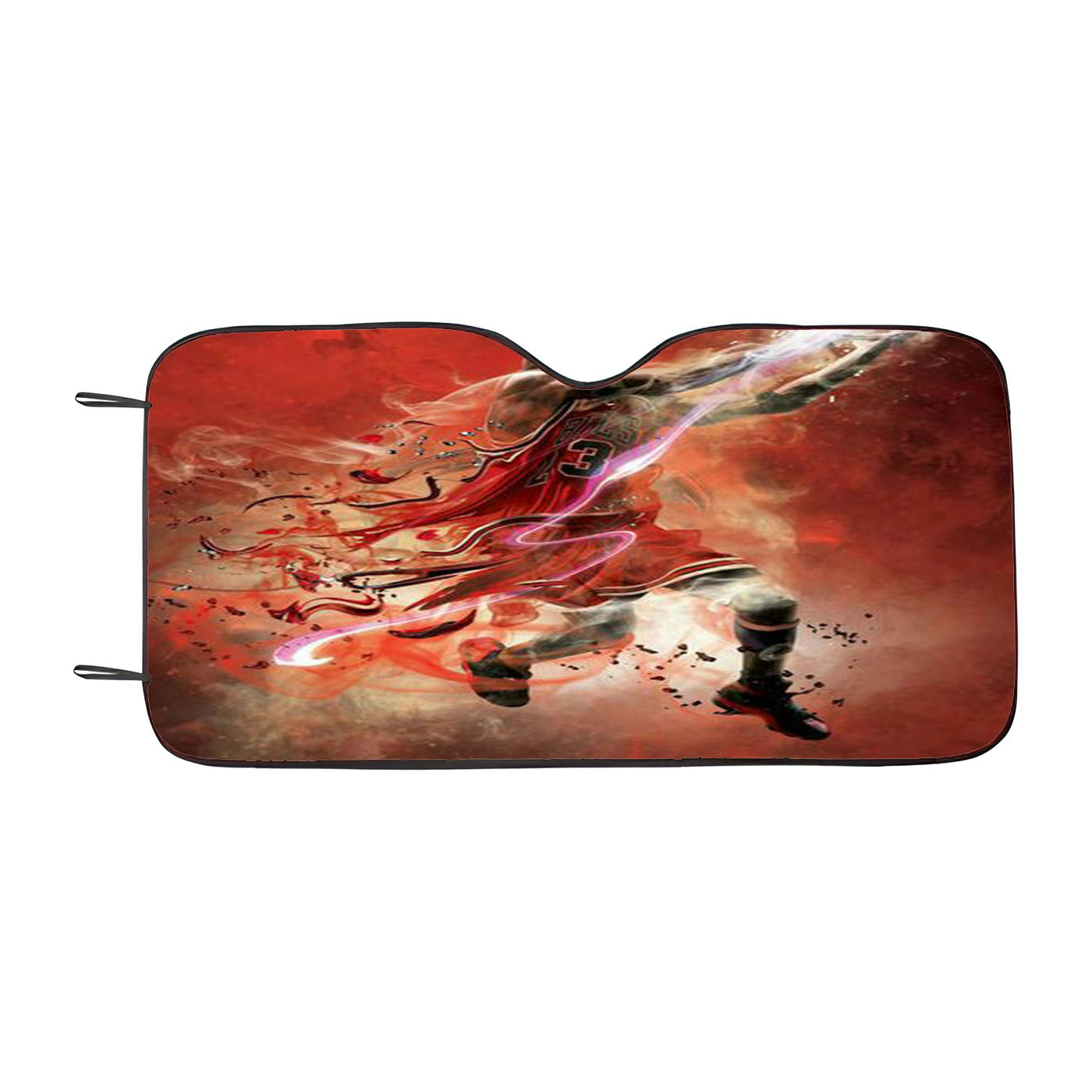 Michael Jordan Slam Dunk Car Auto Sun Shade Windshield Cover