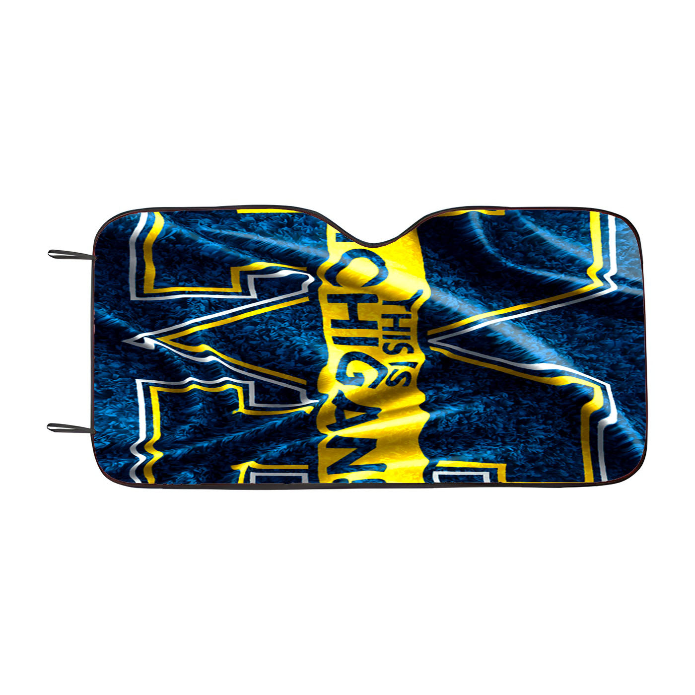 Michigan Flag Art Blue Car Auto Sun Shade Windshield Cover