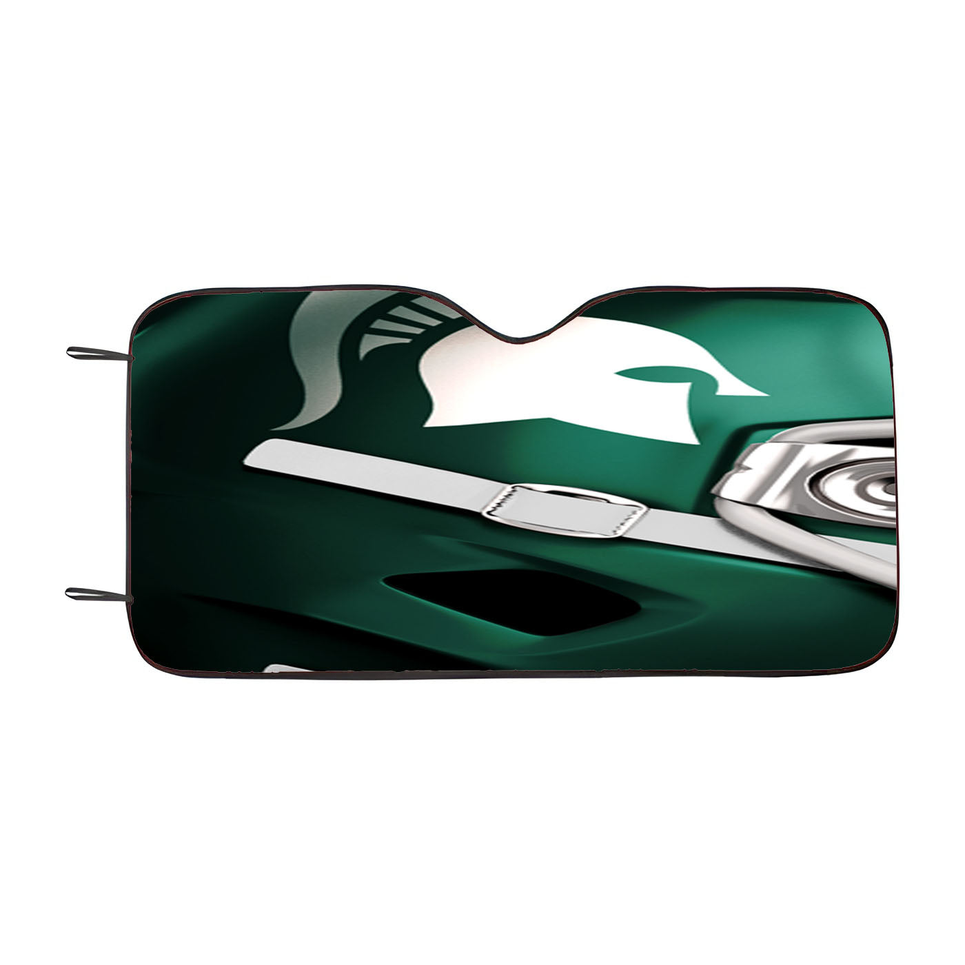 Michigan State Helmet Car Auto Sun Shade Windshield Cover