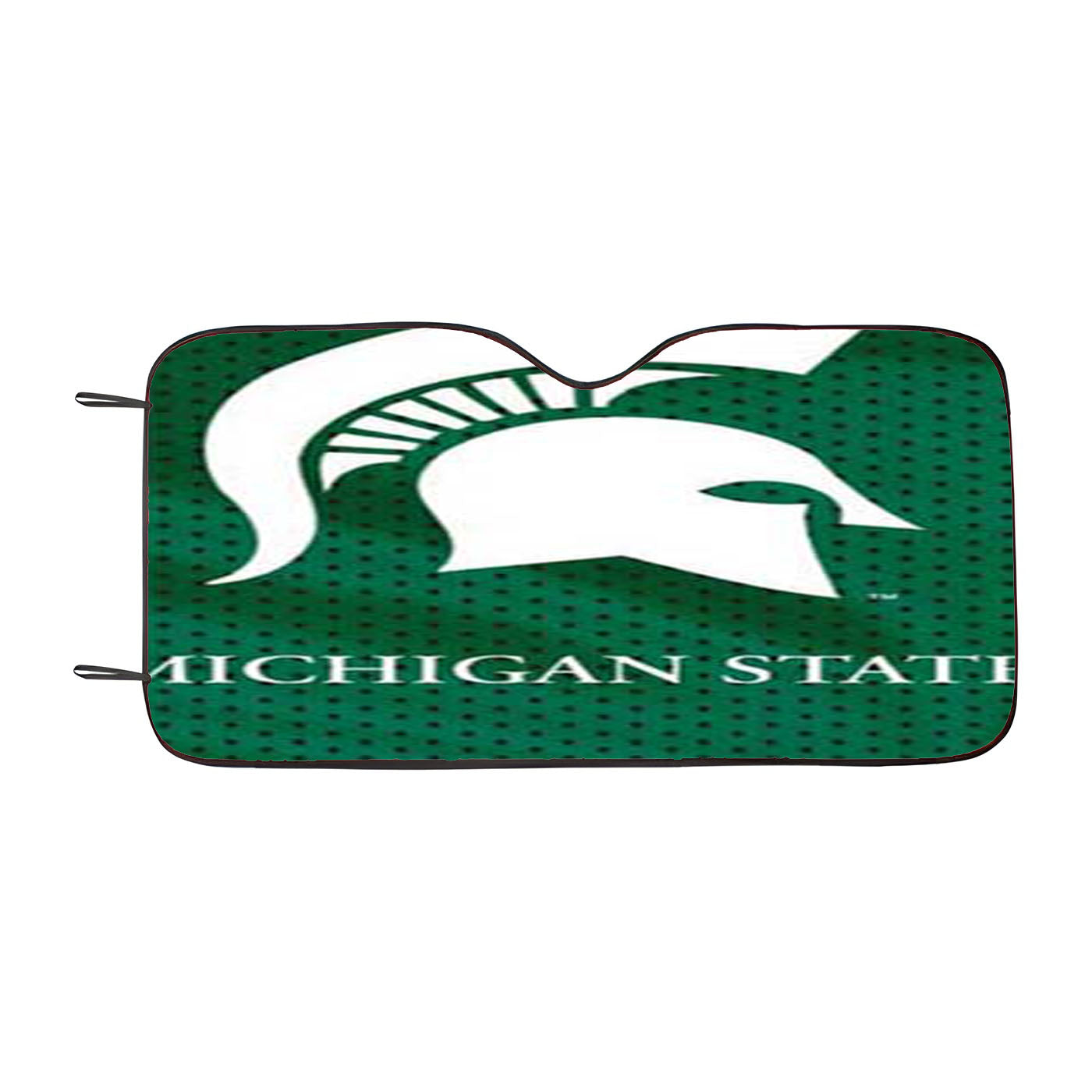 Michigan State Logo On Green Jersey Car Auto Sun Shade Windshield Cover