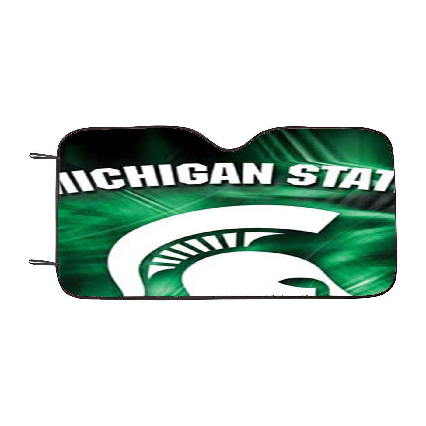 Michigan State Misty Green Car Auto Sun Shade Windshield Cover
