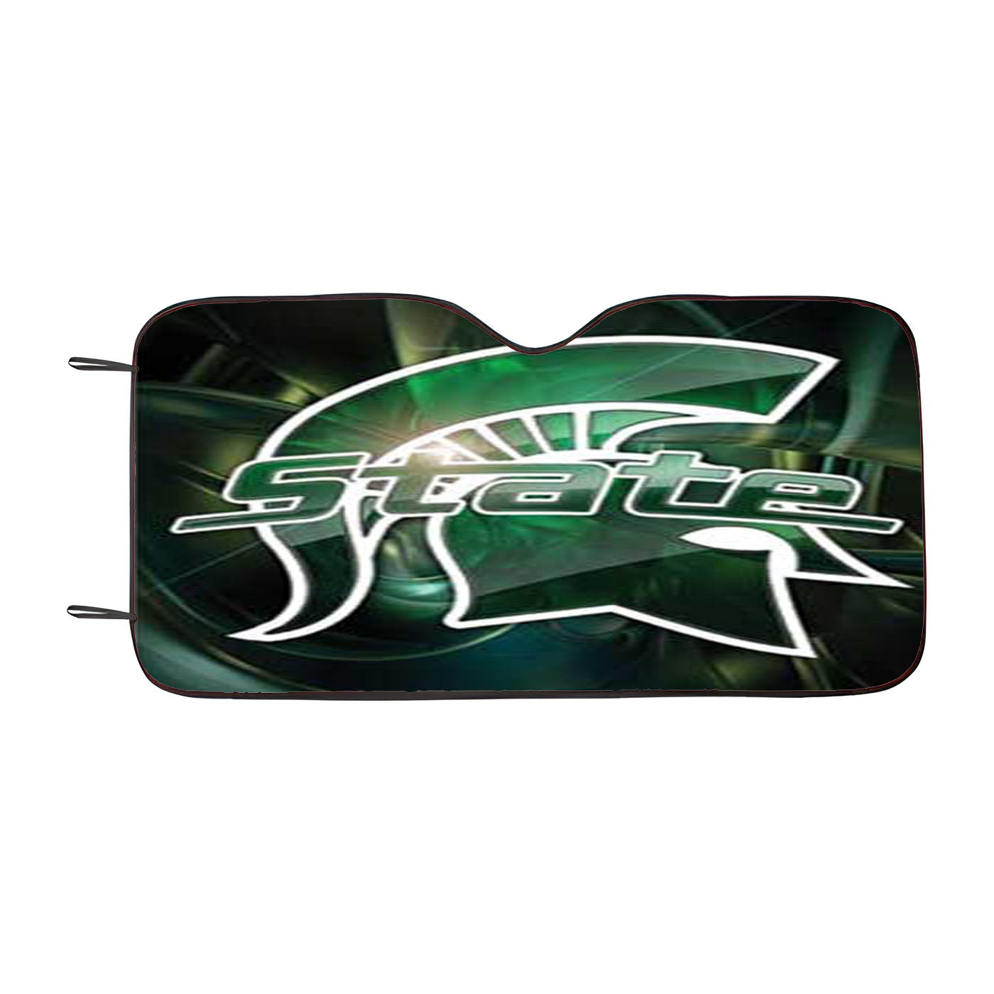 Michigan State Spartans Stylized Car Auto Sun Shade Windshield Cover