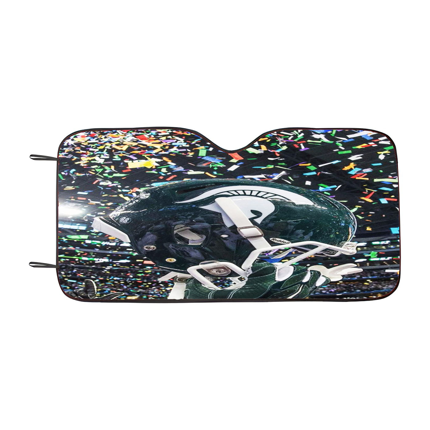 Michigan States Spartans Helmet Team Car Auto Sun Shade Windshield Cover