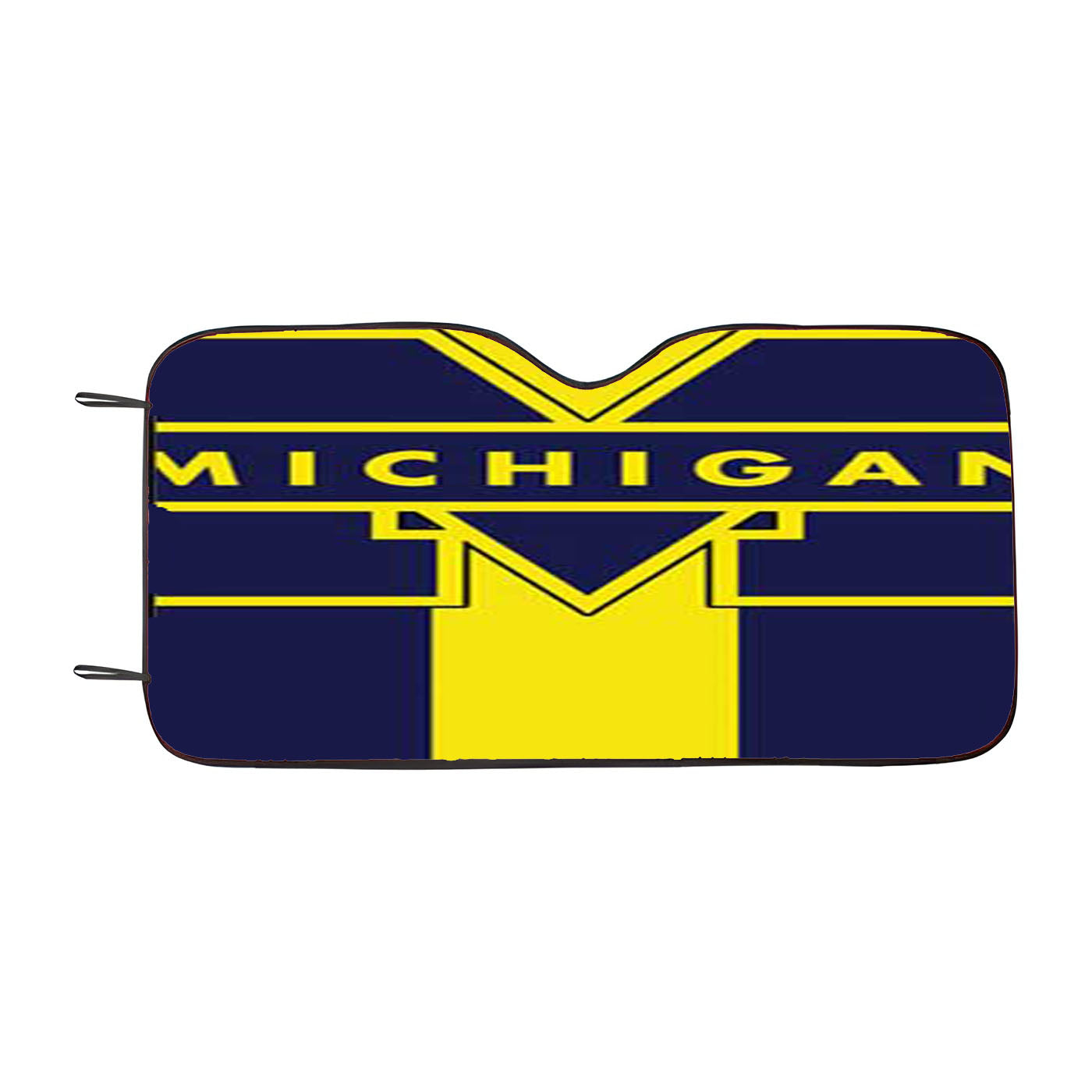 Michigan Stripes Vertical Car Auto Sun Shade Windshield Cover