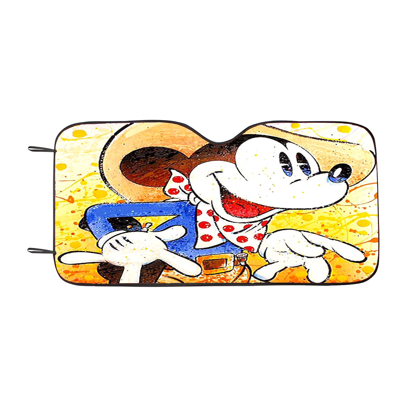 Mickey Mouse Brush Art Car Auto Sun Shade Windshield Cover
