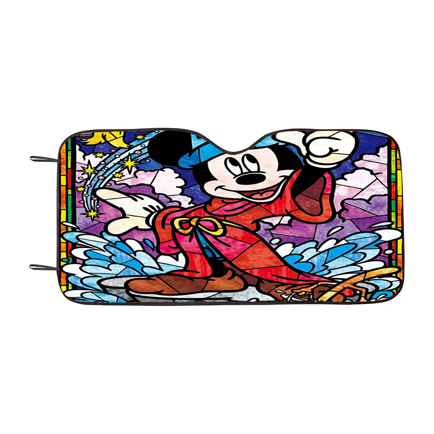 Mickey Mouse Stained Glass Car Auto Sun Shade Windshield Cover
