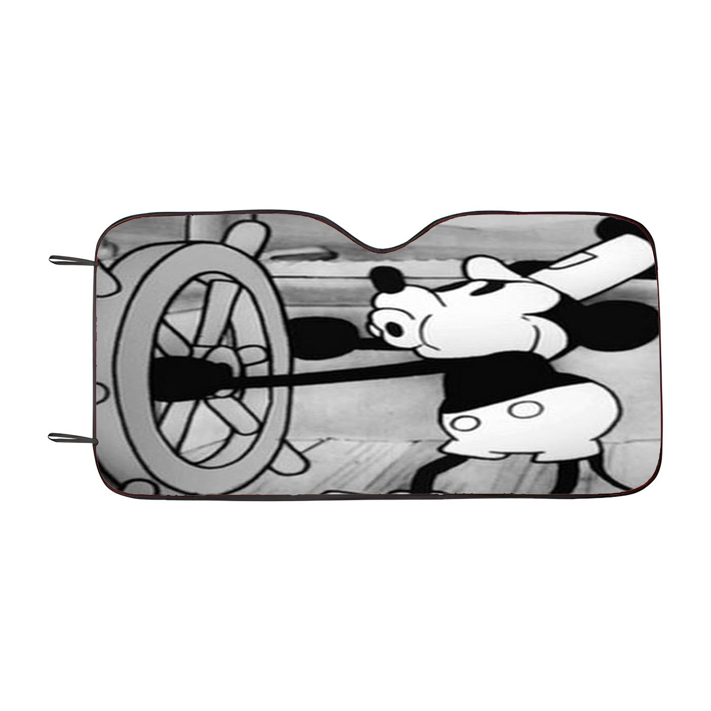 Mickey Mouse Steam Boat Willie Vintage 3 Car Auto Sun Shade Windshield Cover
