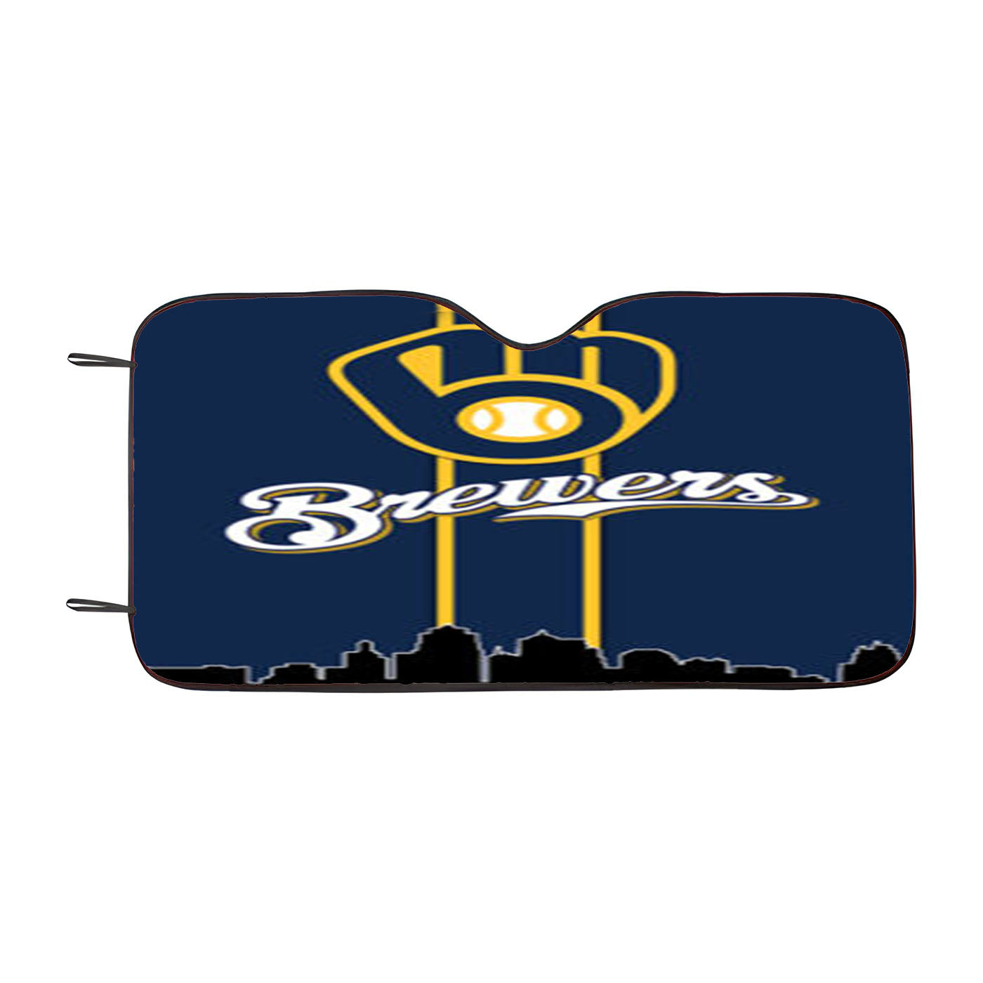 Milwaukee Brewers Mlb Team Car Auto Sun Shade Windshield Cover