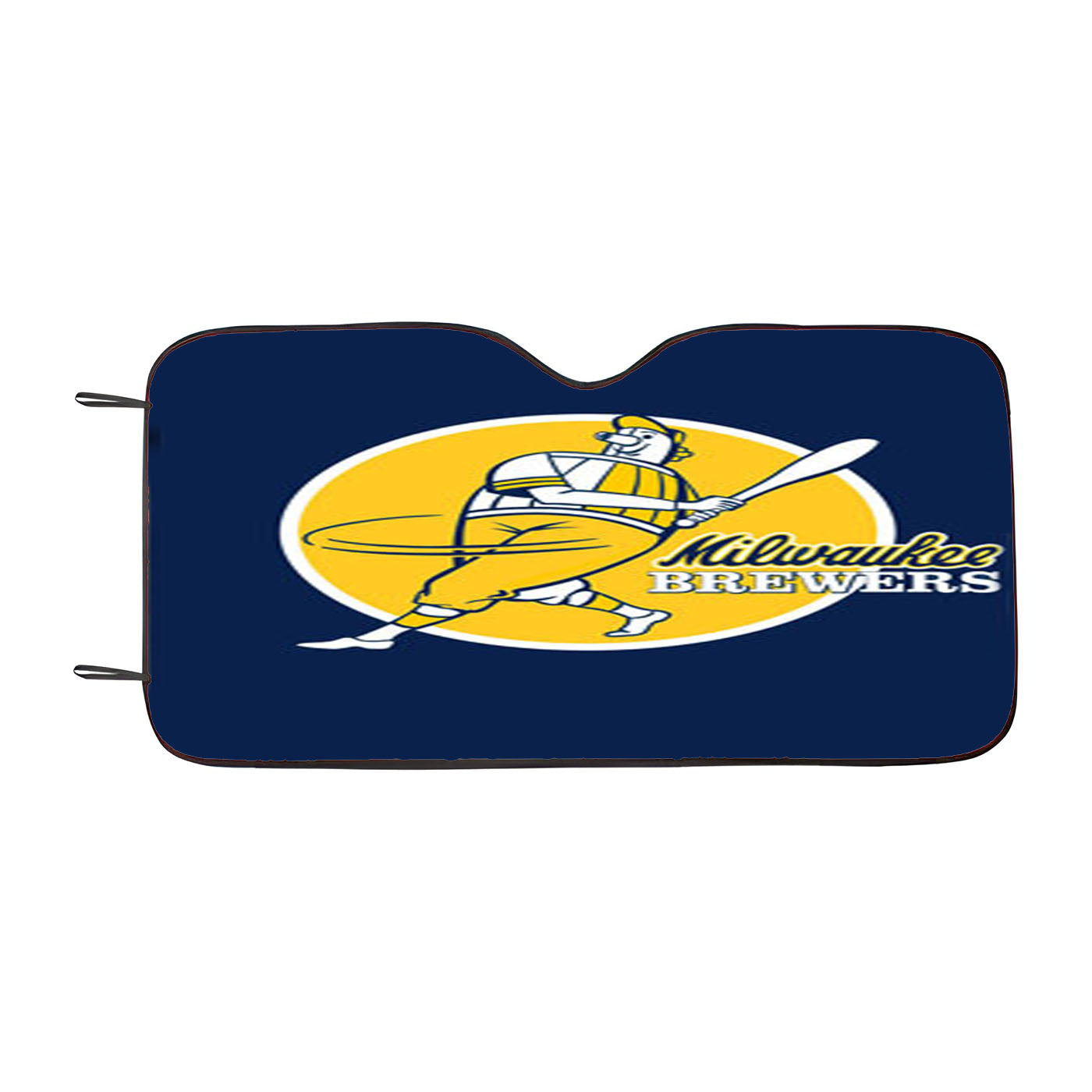 Milwaukee Brewers Player Cartoon Car Auto Sun Shade Windshield Cover