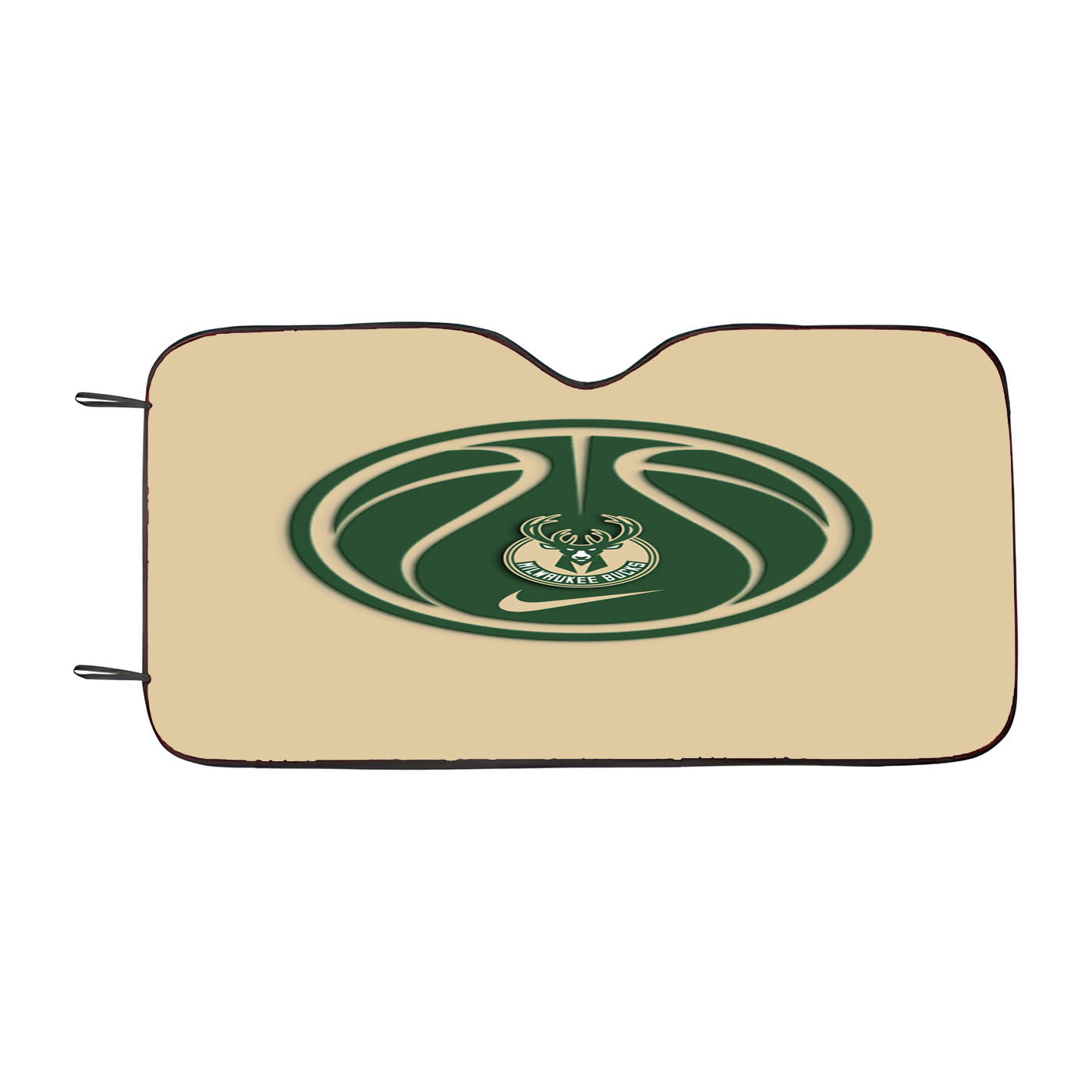 Milwaukee Bucks Baske Car Auto Sun Shade Windshield Cover