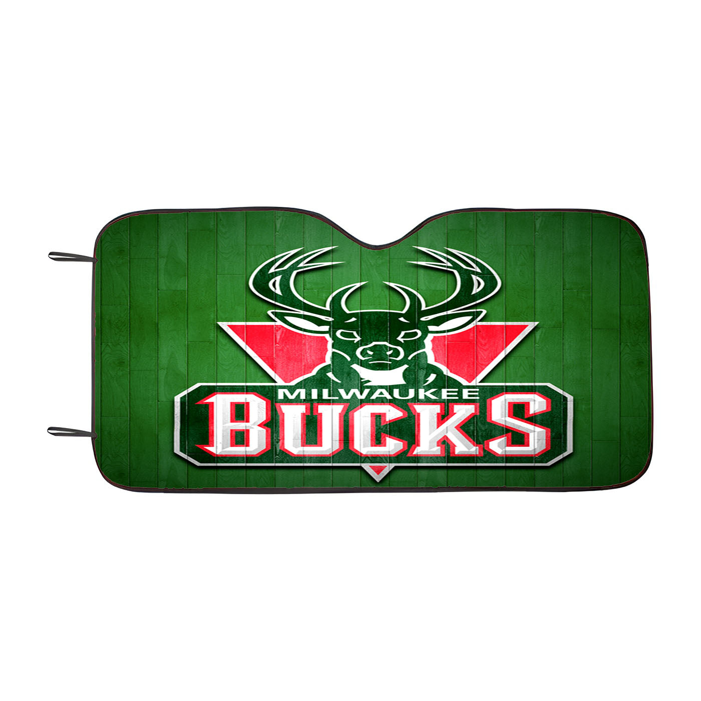 Milwaukee Bucks Hardwood Car Auto Sun Shade Windshield Cover