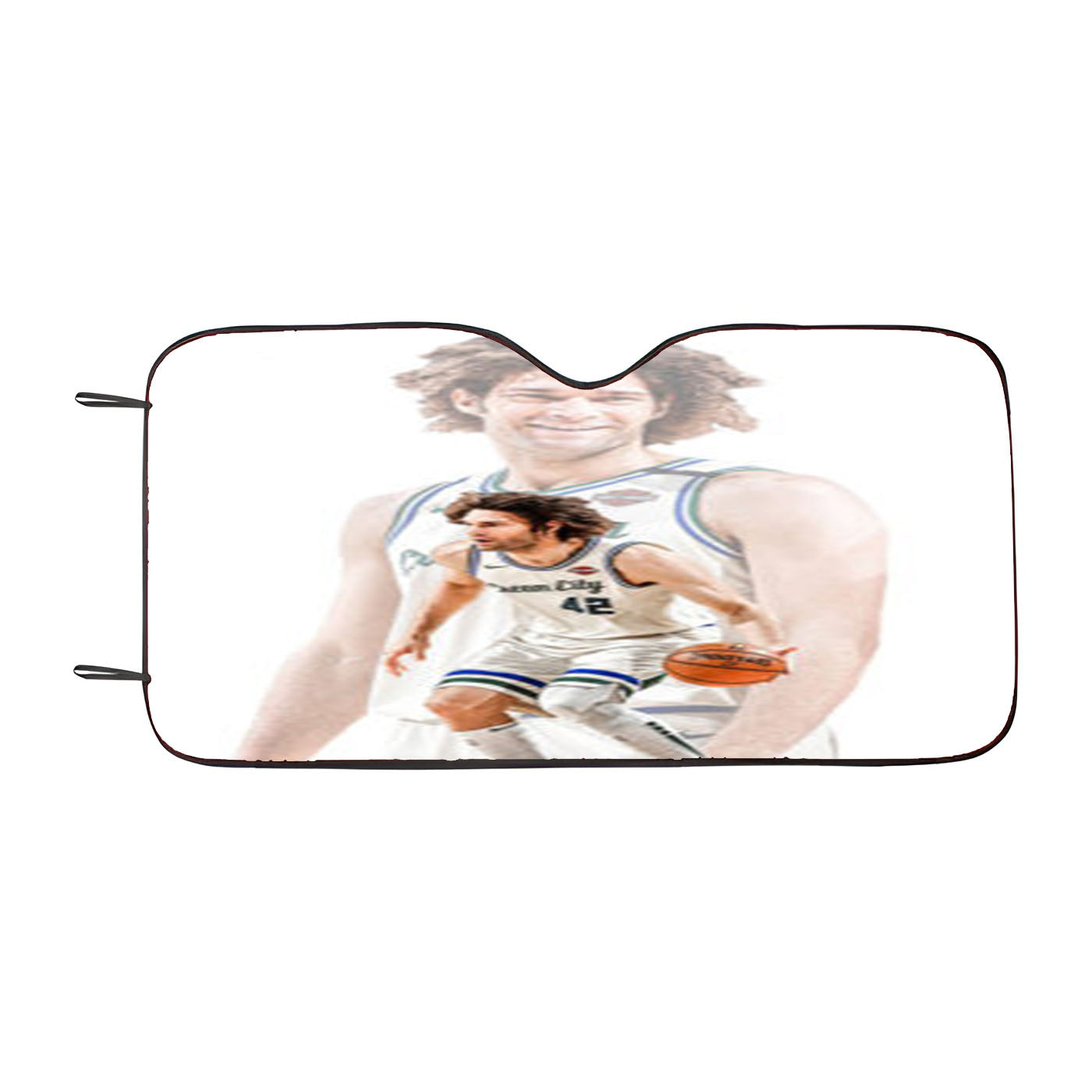 Milwaukee Bucks Robin Lopez Car Auto Sun Shade Windshield Cover