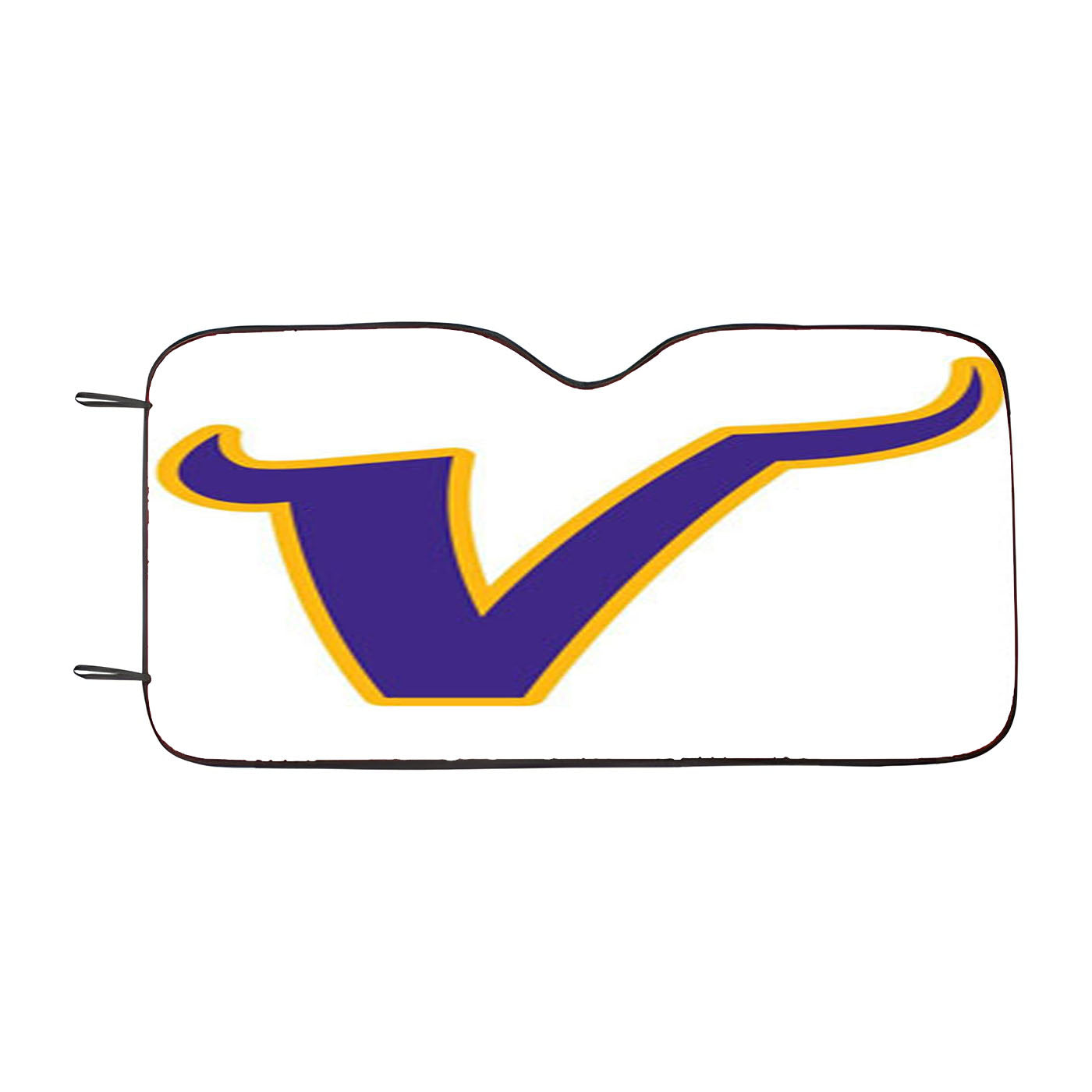 Minnesota Vikings V Car Auto Sun Shade Windshield Cover