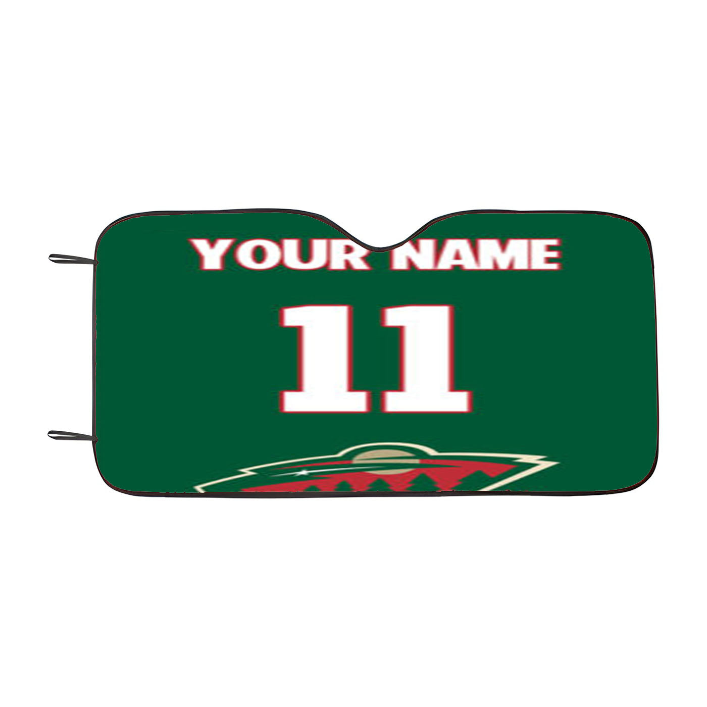 Minnesota Wild Personalized Name Car Auto Sun Shade Windshield Cover