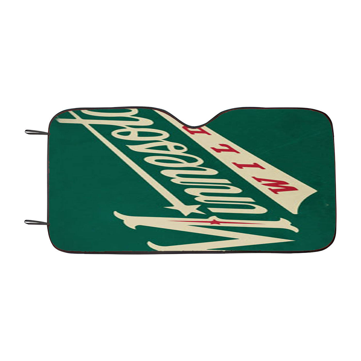 Minnesota Wild Text Car Auto Sun Shade Windshield Cover