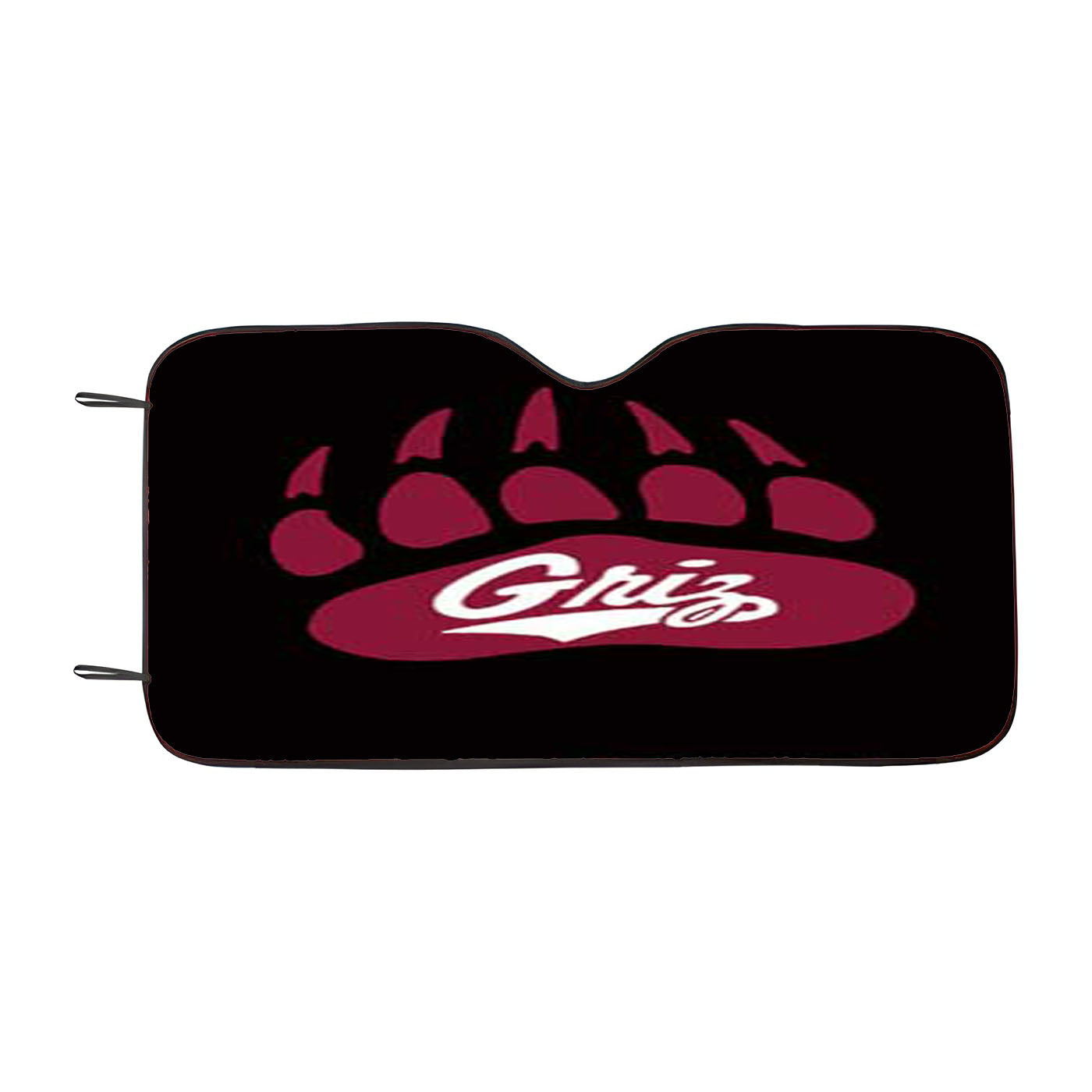 Montana Griz Logo On Blk Car Auto Sun Shade Windshield Cover