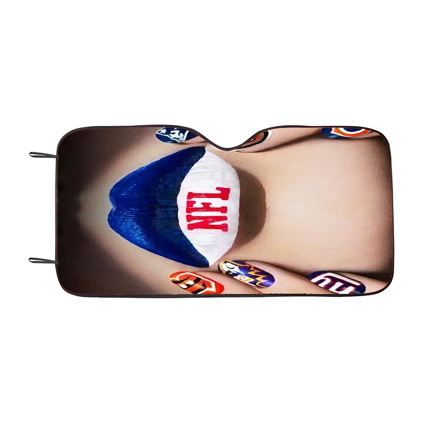 Nail Art Nfl Super Bowl Car Auto Sun Shade Windshield Cover