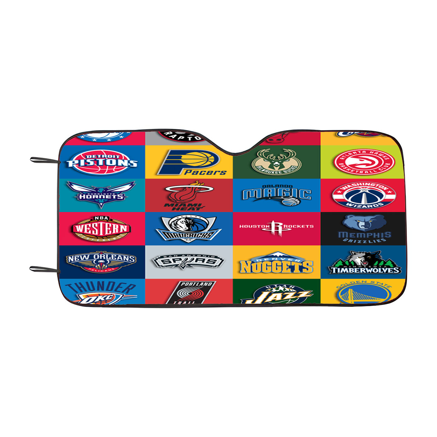 Nba Team Collage Car Auto Sun Shade Windshield Cover