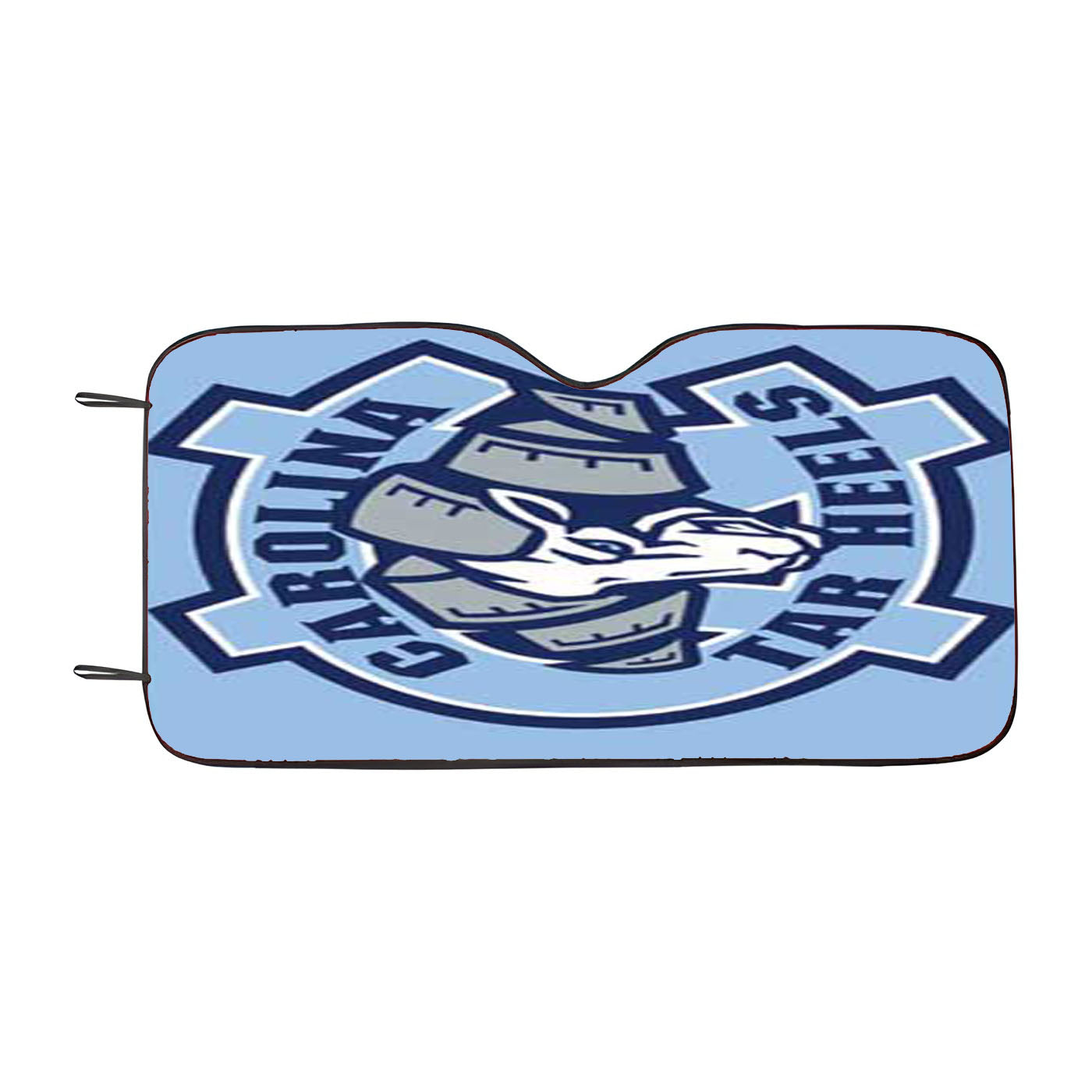 Nc Tarheels Logo On Blue Car Auto Sun Shade Windshield Cover