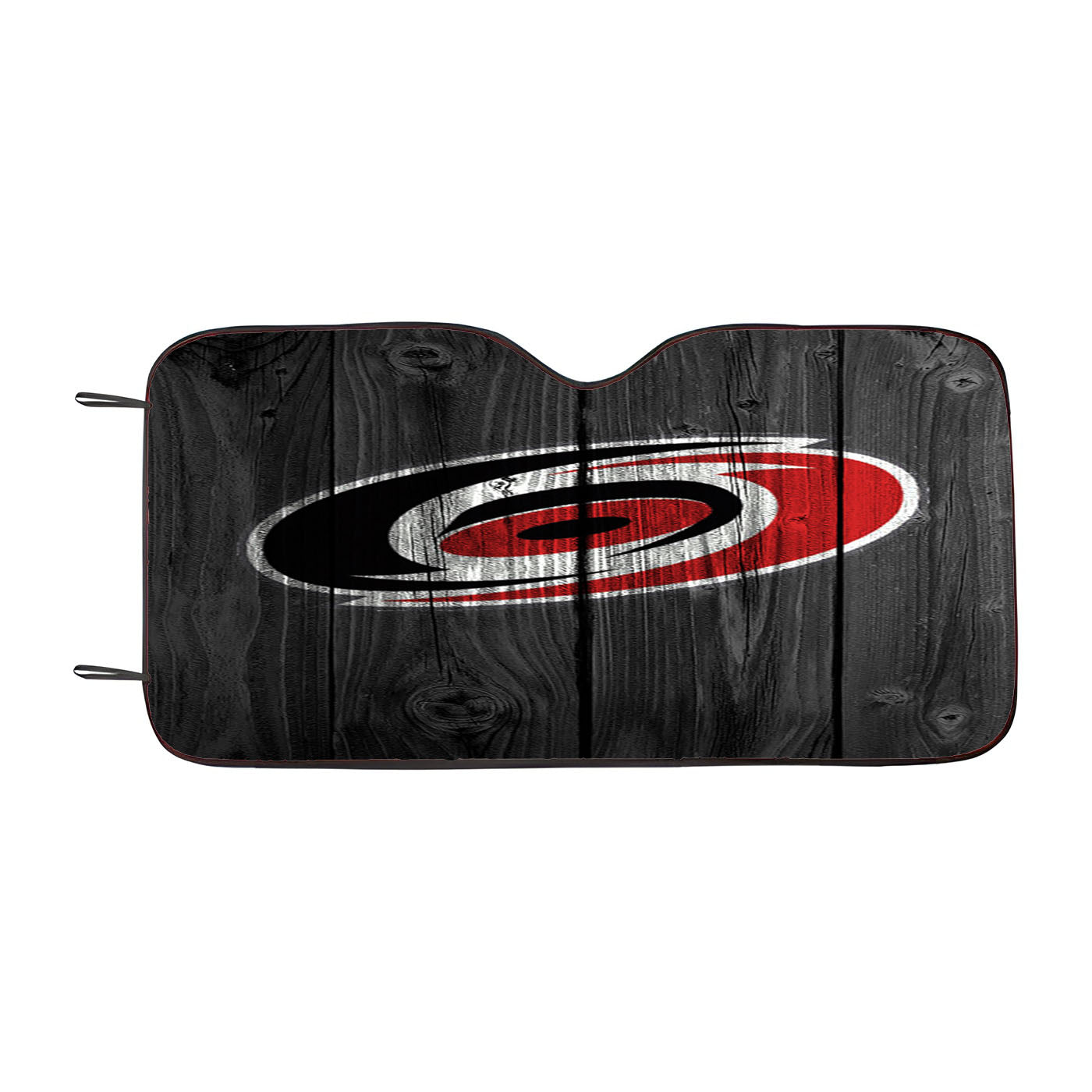 New Carolina Hurricanes Nhl Logo Dark Wood Wallpaper Car Auto Sun Shade Windshield Cover