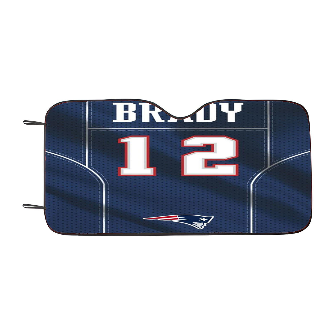New England Patriots Brady Jersey Car Auto Sun Shade Windshield Cover