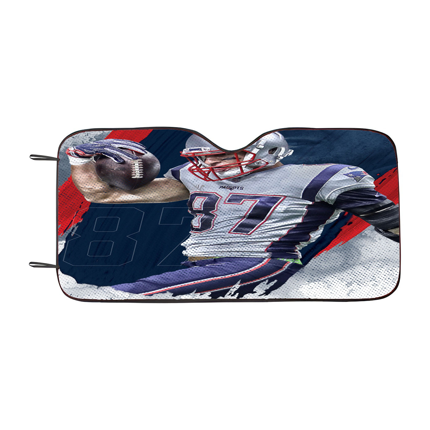 New England Patriots Gronkowski Car Auto Sun Shade Windshield Cover