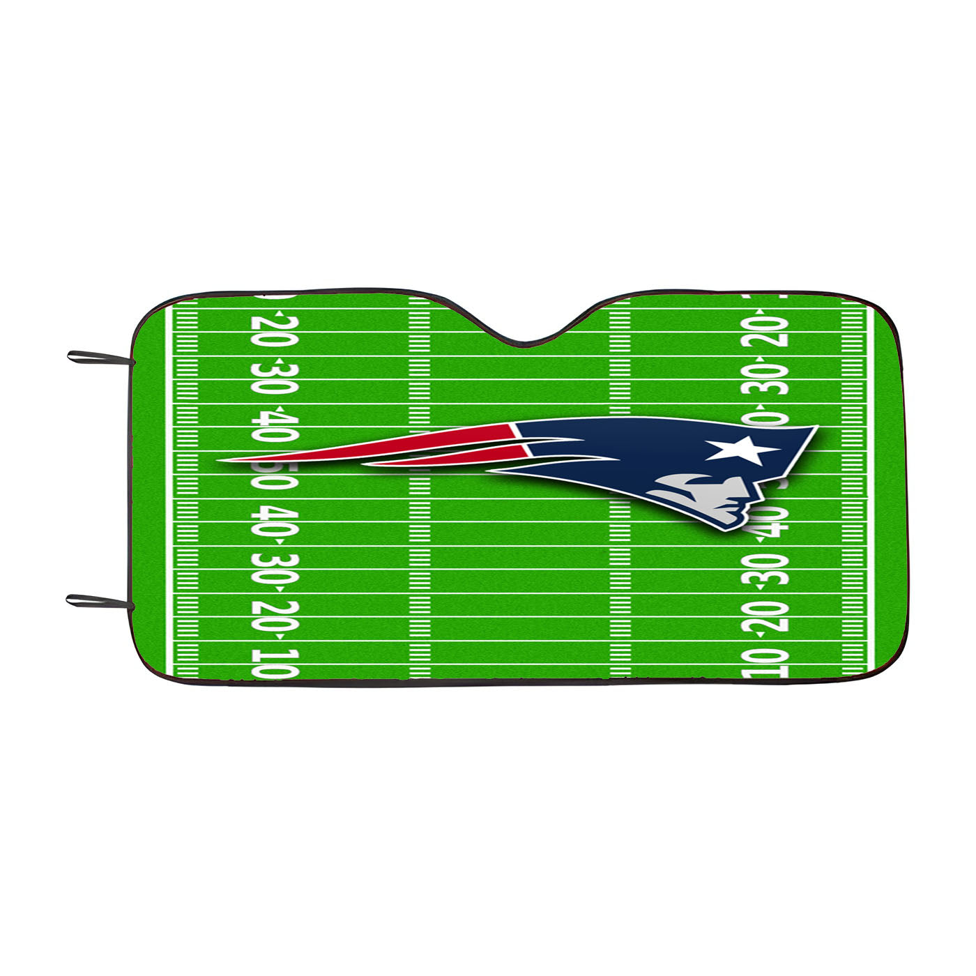 New England Patriots Nfl Court Car Auto Sun Shade Windshield Cover